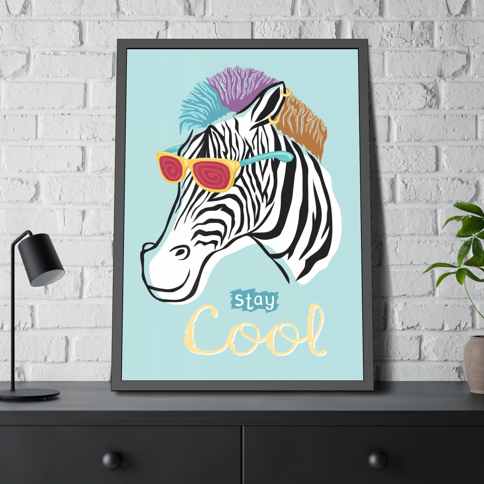 Zebras Bold and Beautiful: Canvas Print Featuring a Close-up of a Majestic Zebra