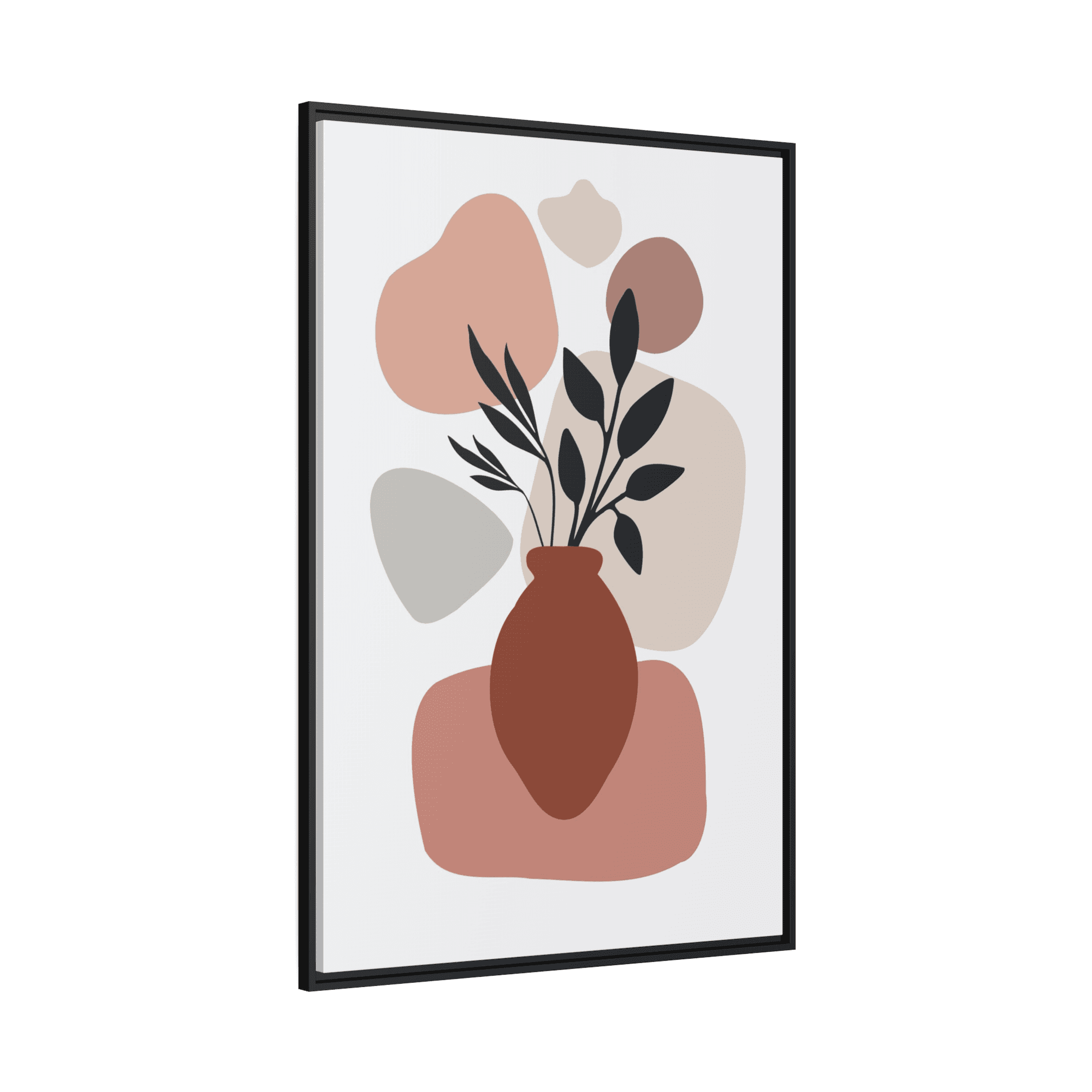 Abstract Minimalist Boldly Minimal: Abstract Posters on Natural Canvas for a Statement Wall
