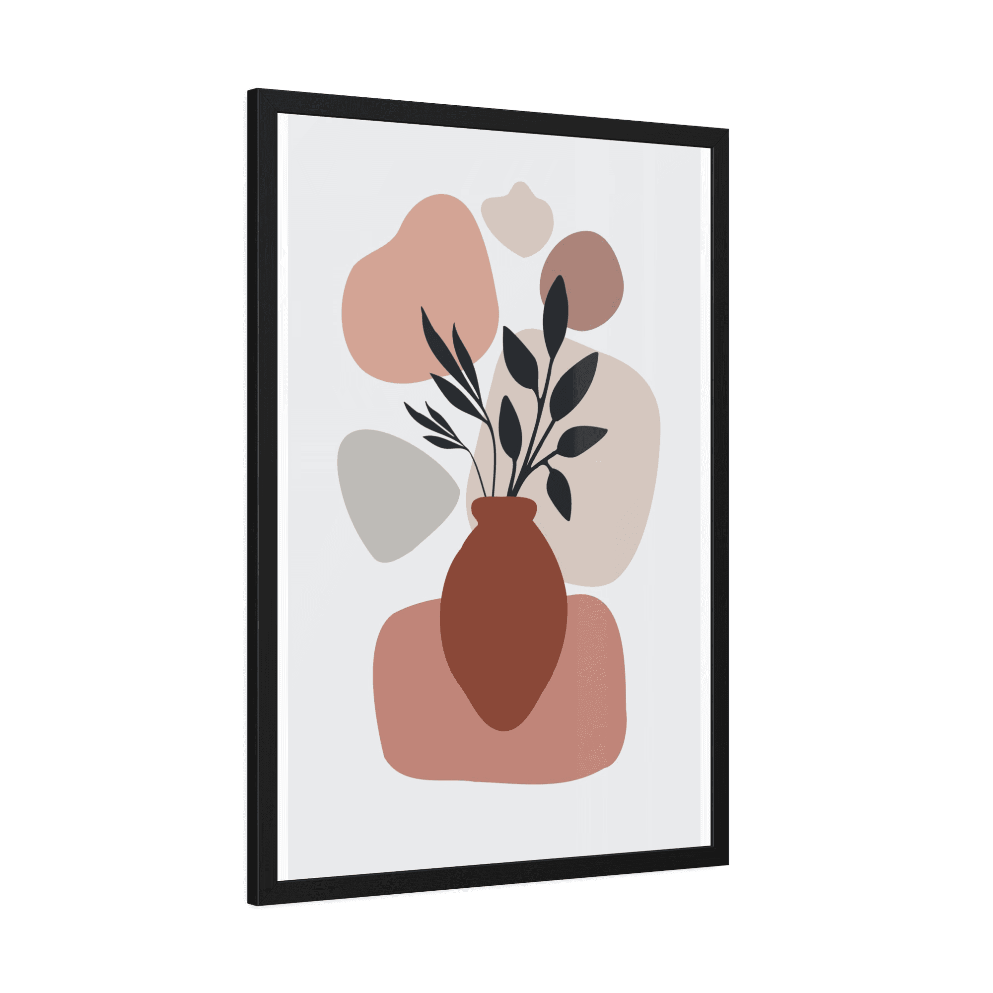 Abstract Minimalist Boldly Minimal: Abstract Posters on Natural Canvas for a Statement Wall