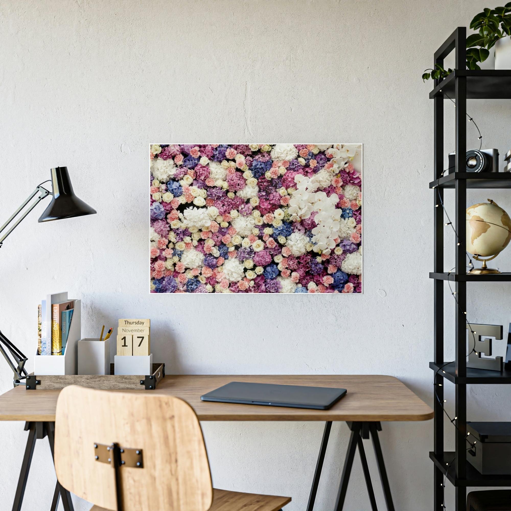Flowers Blooming Beauty: Natural Canvas & Poster Print of Exquisite Flowers