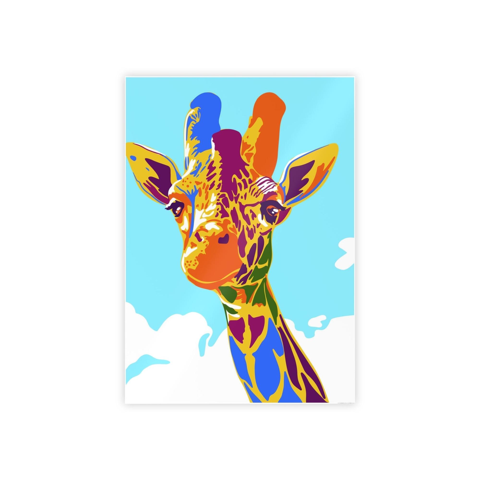 Giraffes Gentle Giant: Canvas & Poster Art of a Giraffe in All its Glory