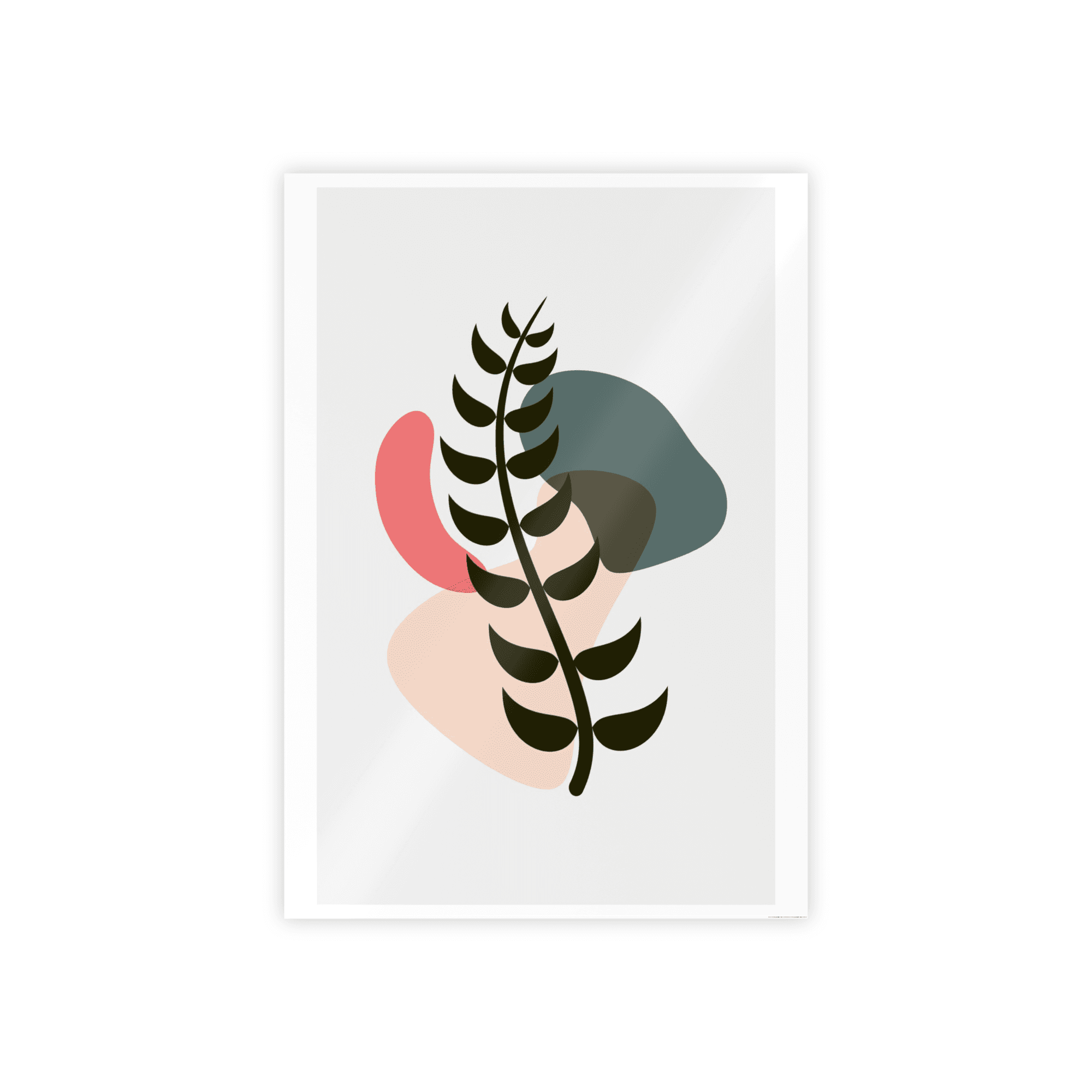 Abstract Minimalist Natural Canvas Art: Abstract Minimalist Design with Earthy Tones