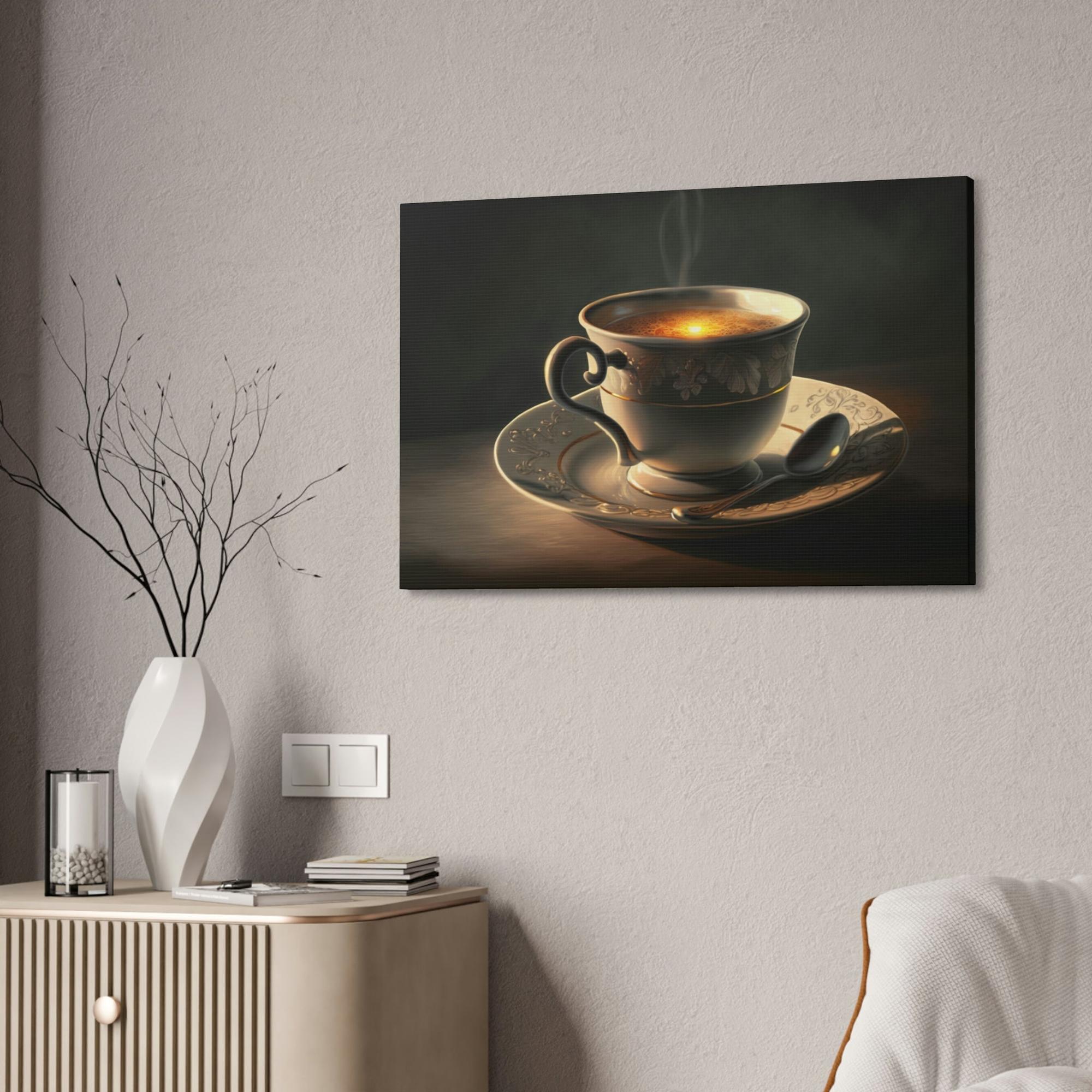 Coffe Coffee Delights: Artistic Depictions of Your Favorite Beverage on Canvas & Posters