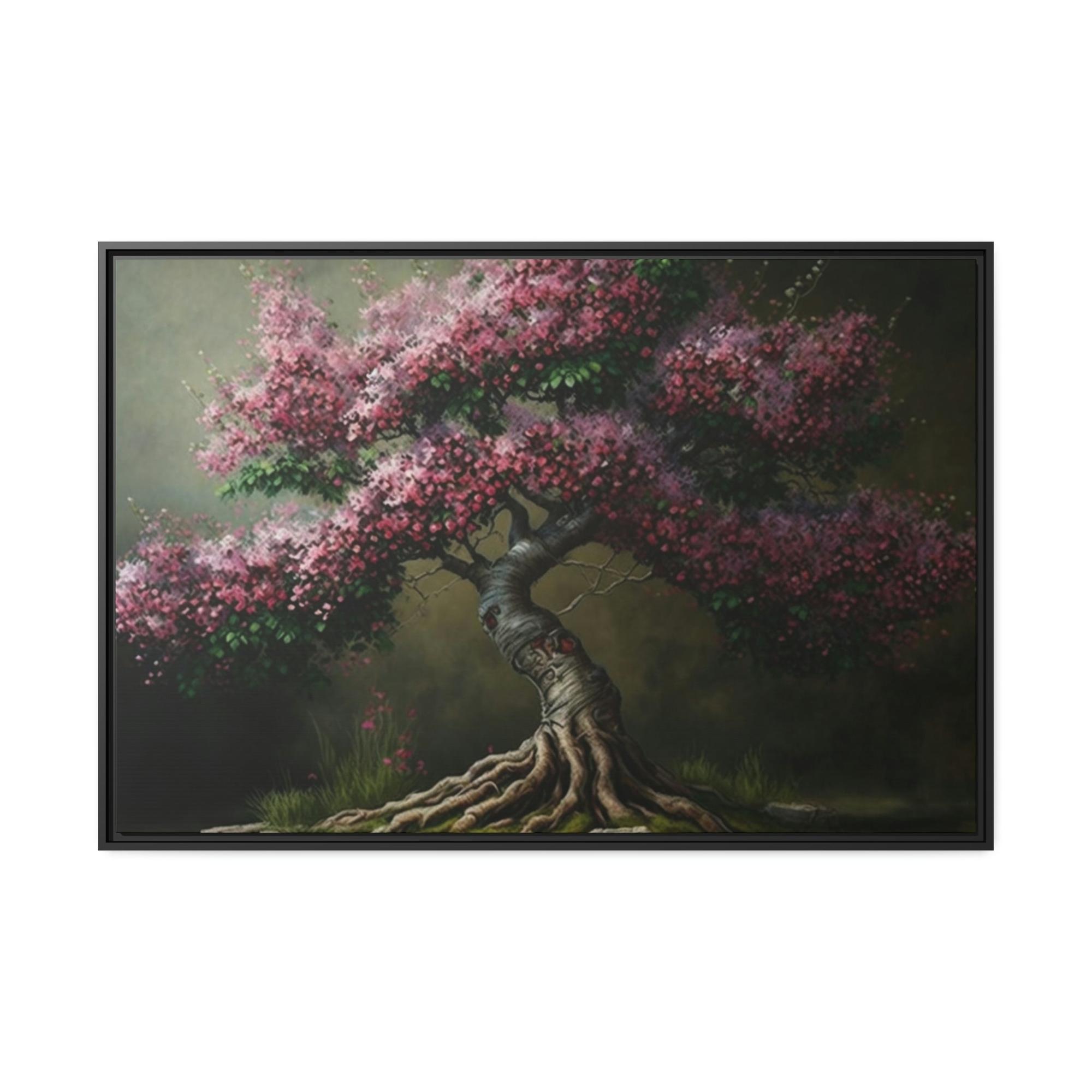 Cherry Trees Blossoming Beauty: A Cherry Tree on Framed Canvas & Poster