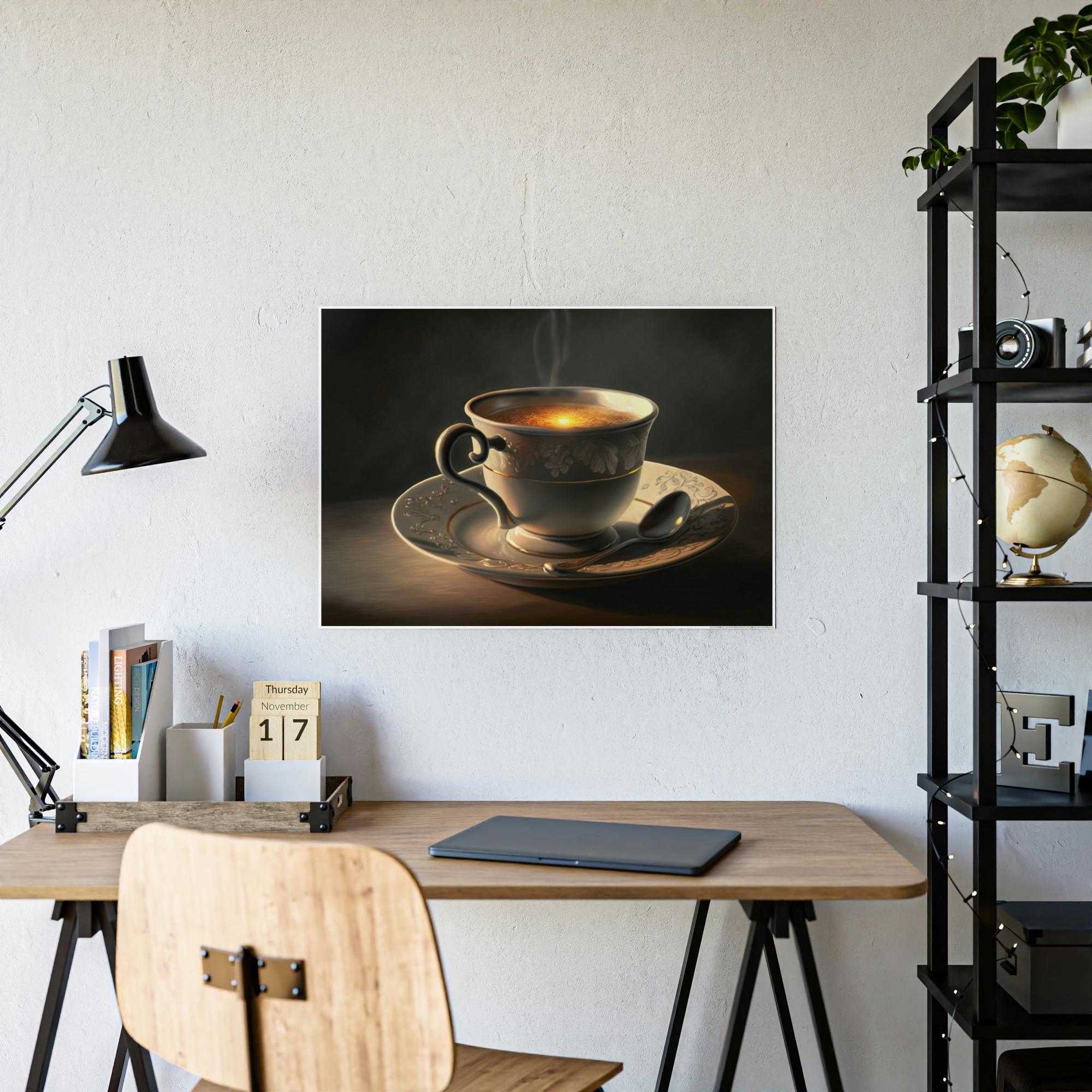 Coffe Coffee Delights: Artistic Depictions of Your Favorite Beverage on Canvas & Posters