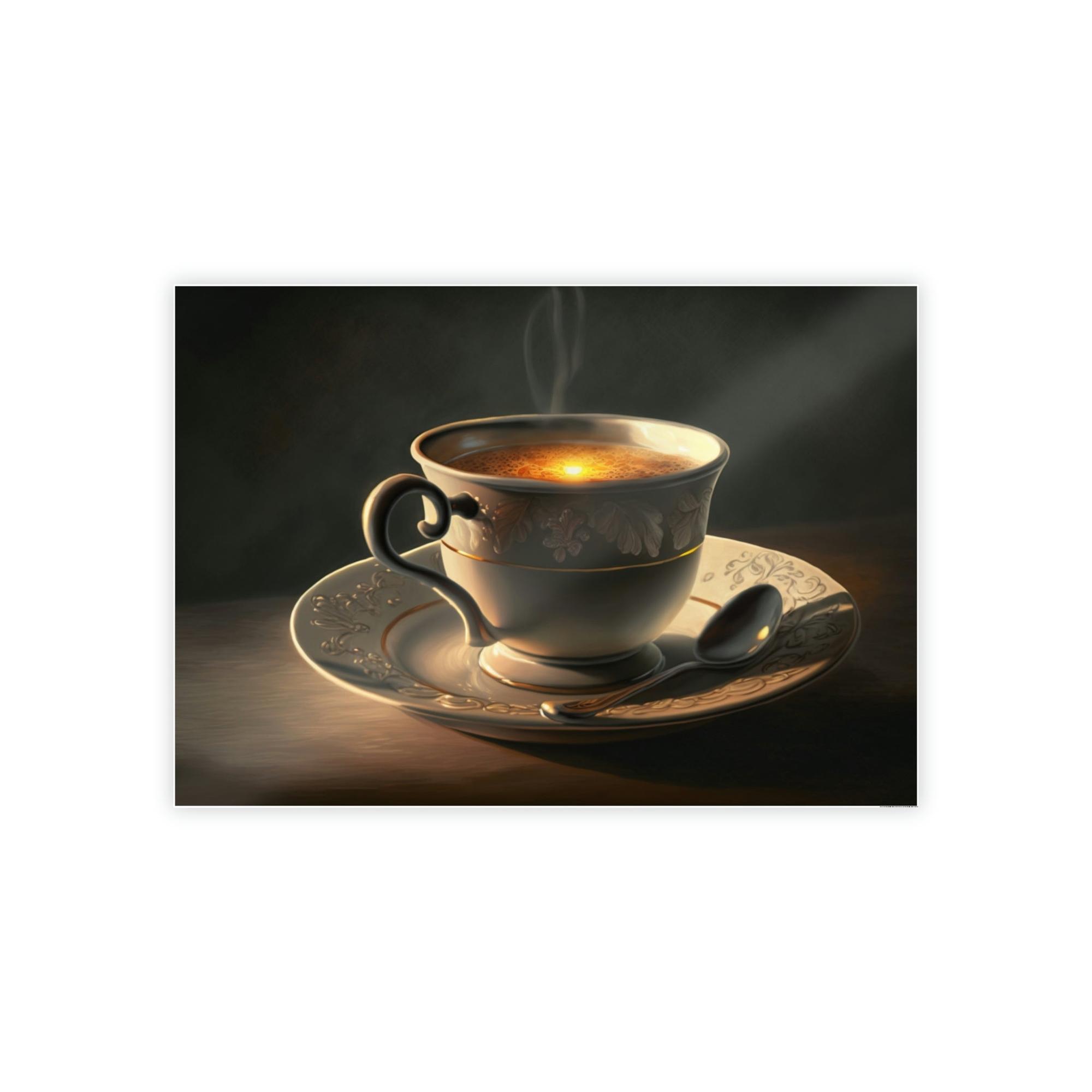 Coffe Coffee Delights: Artistic Depictions of Your Favorite Beverage on Canvas & Posters