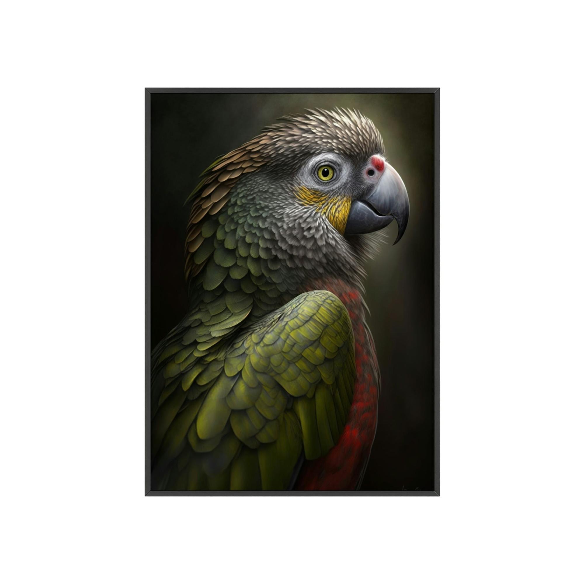 Parrots Parrot Melody: A Canvas of Musical Notes and Birdsong in the Forest