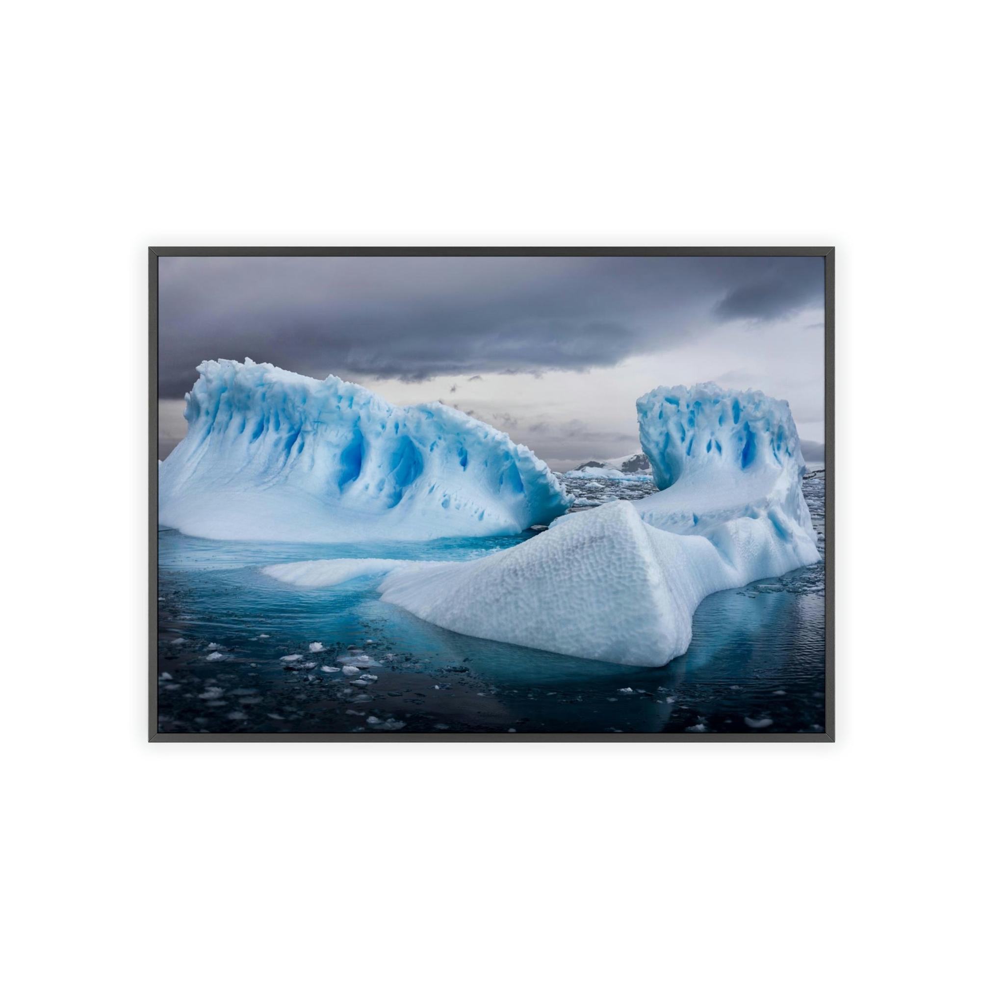 Glacier Glacial Grandeur: Natural Canvas Wall Art and Poster