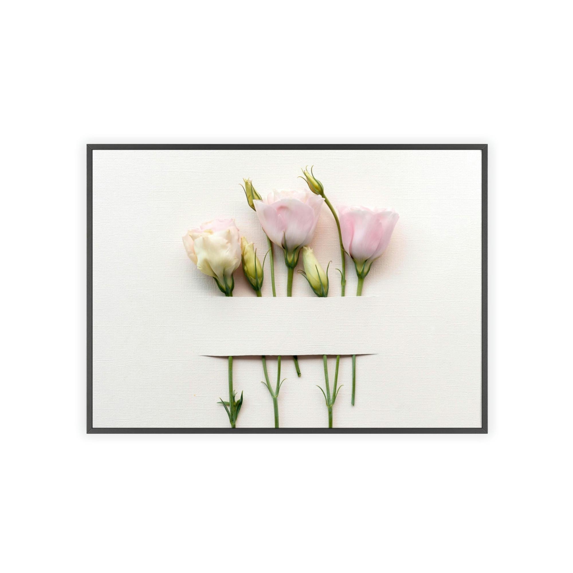 Flowers Floral Elegance: Poster Print on Canvas for Refined Wall Decor