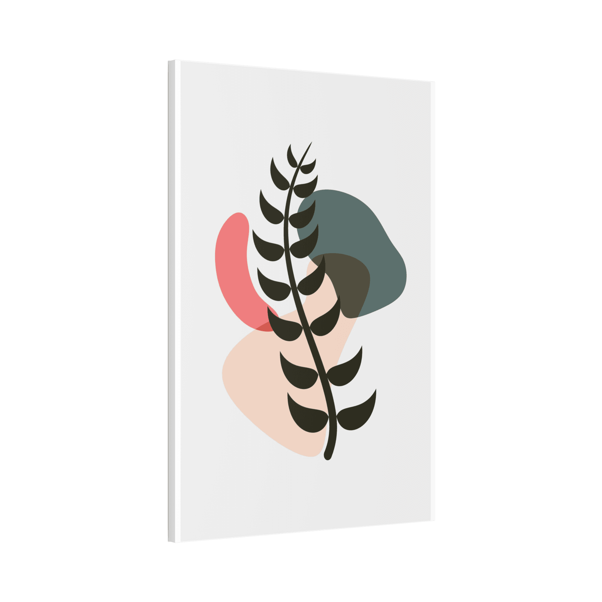 undefined Natural Canvas Art: Abstract Minimalist Design with Earthy Tones