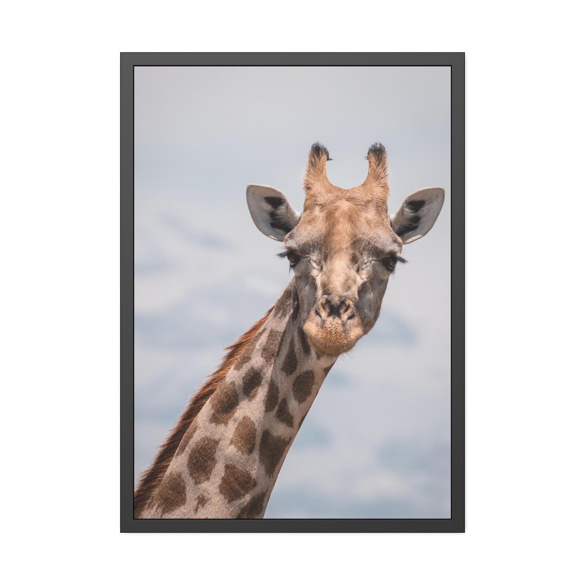 undefined Captivating Creature: A Stunning Giraffe on Canvas & Poster