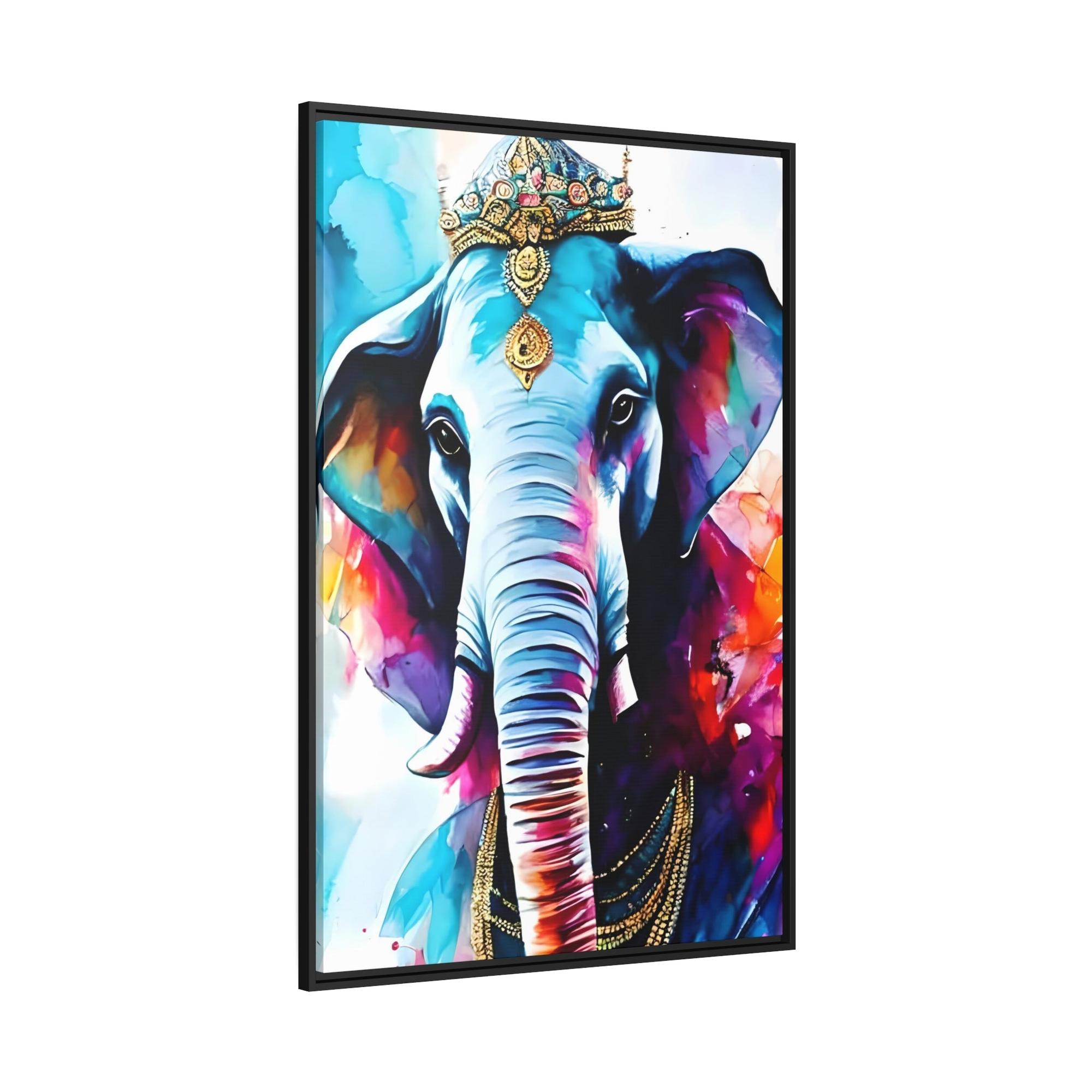 Elephants Safari Adventure: Artistic Print on Canvas of Elephant