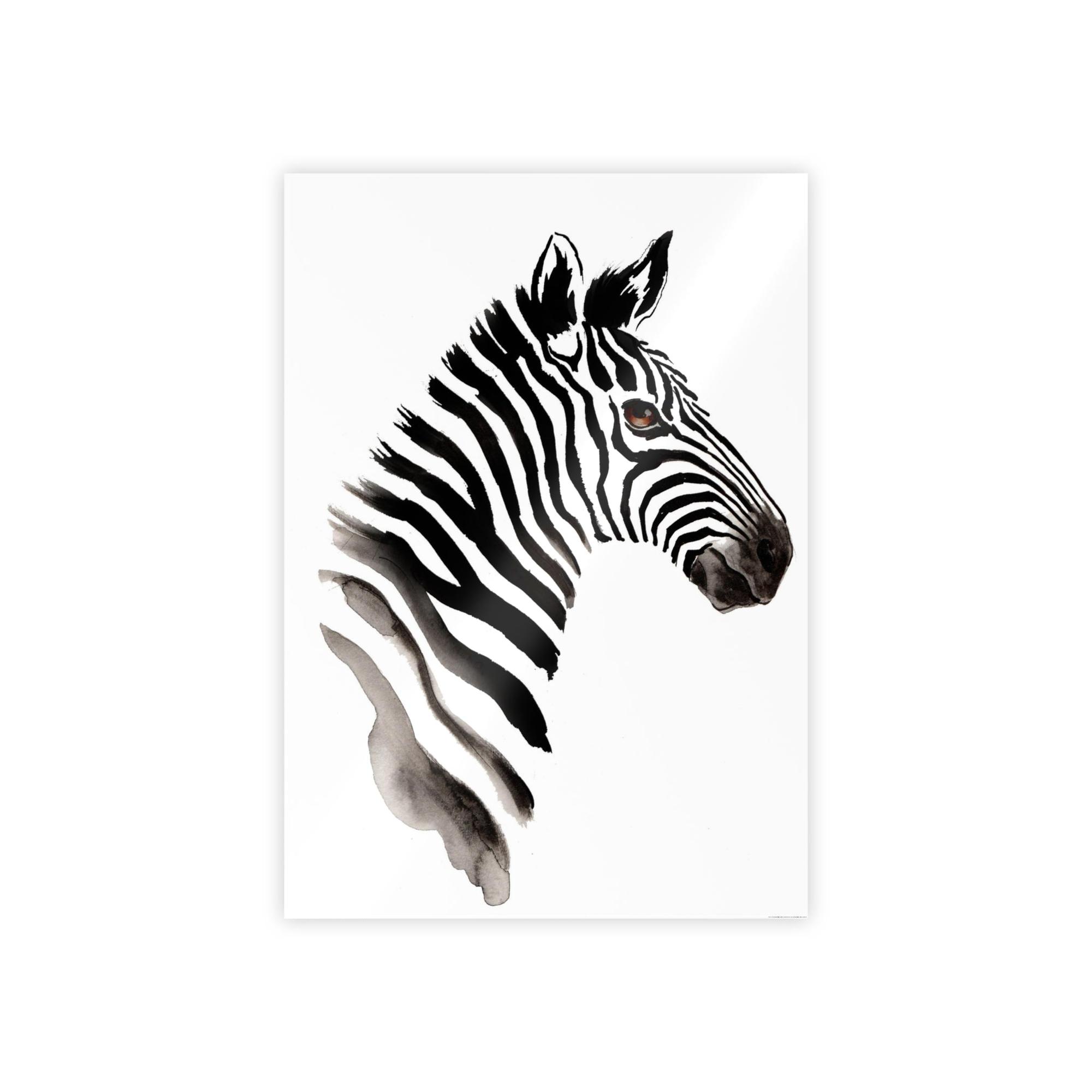 Zebras African Beauty: Framed Canvas Print of a Stunning Zebra
