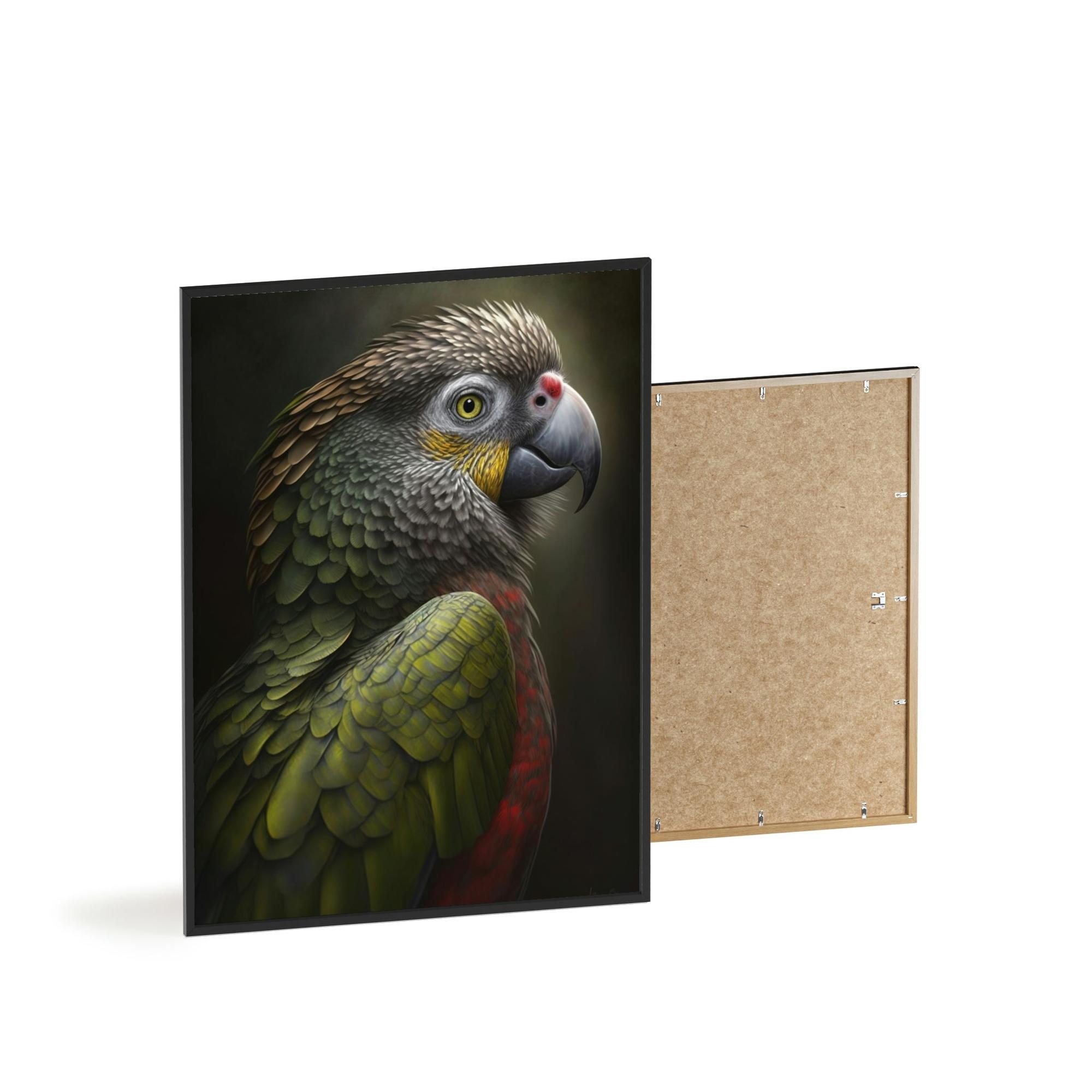 Parrots Parrot Melody: A Canvas of Musical Notes and Birdsong in the Forest
