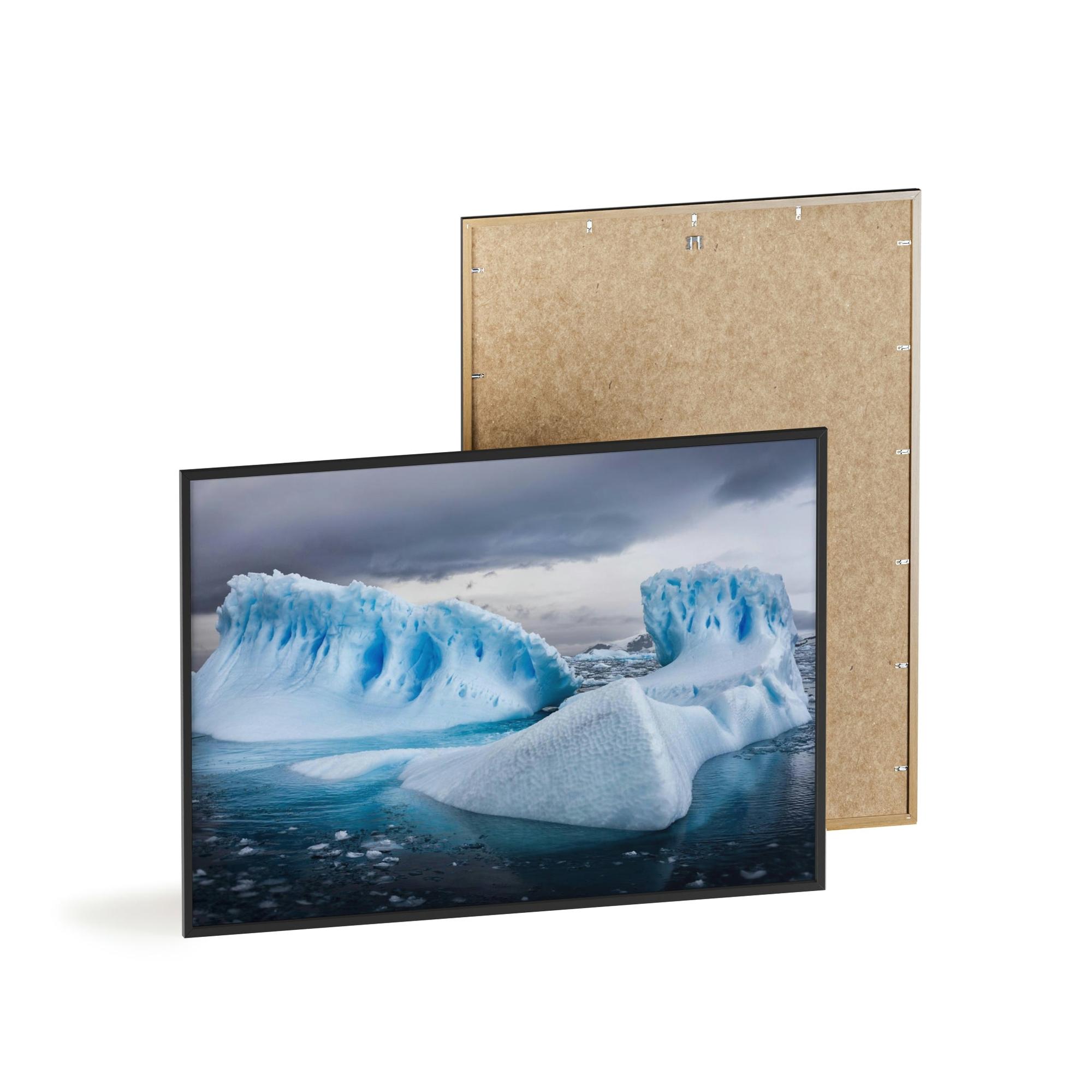 Glacier Glacial Grandeur: Natural Canvas Wall Art and Poster