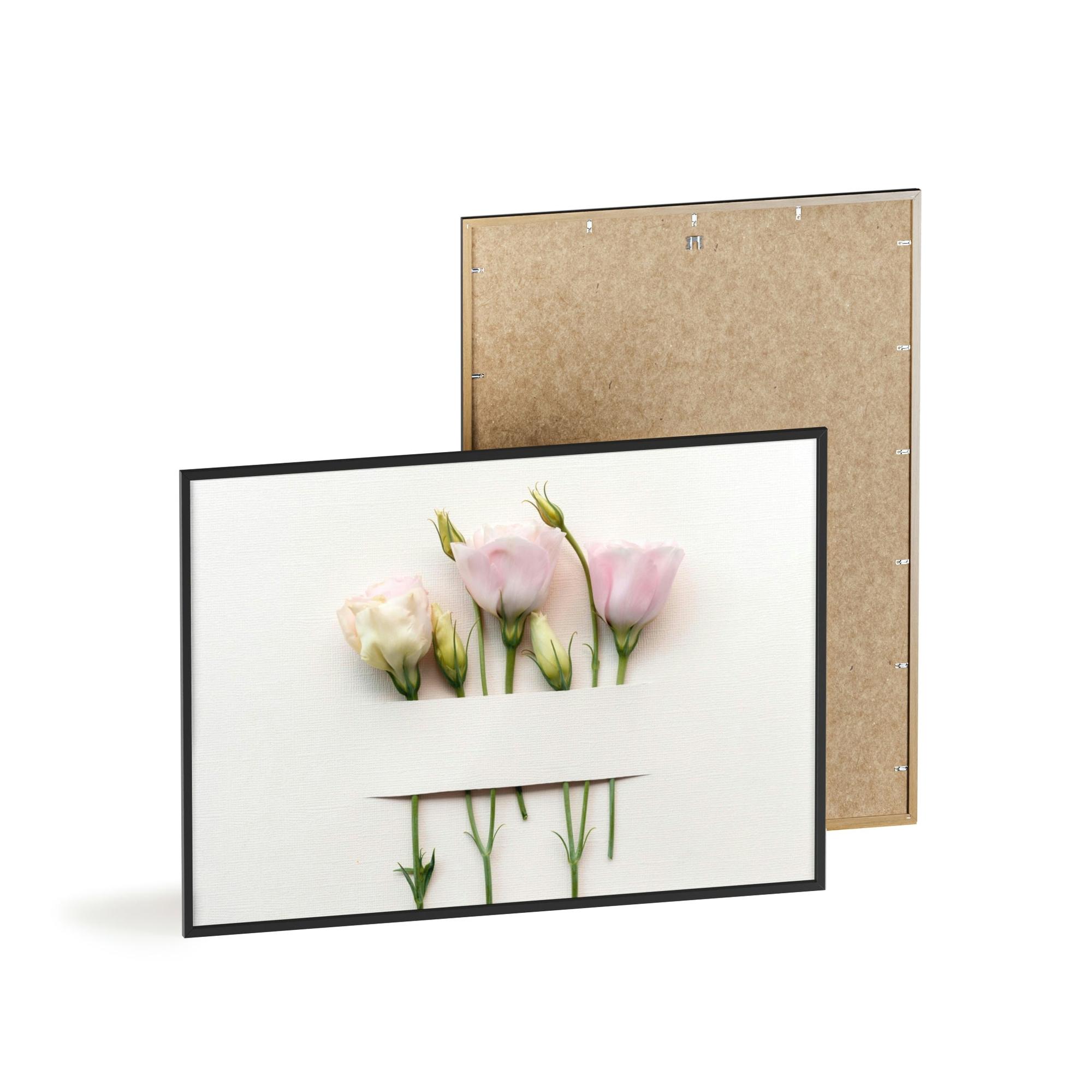 Flowers Floral Elegance: Poster Print on Canvas for Refined Wall Decor