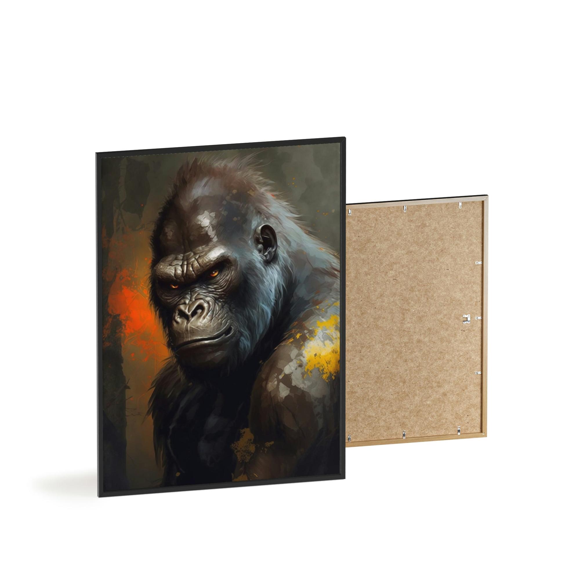 Gorillas Guardian of the Forest: Canvas Artwork of Gorilla in the Wild