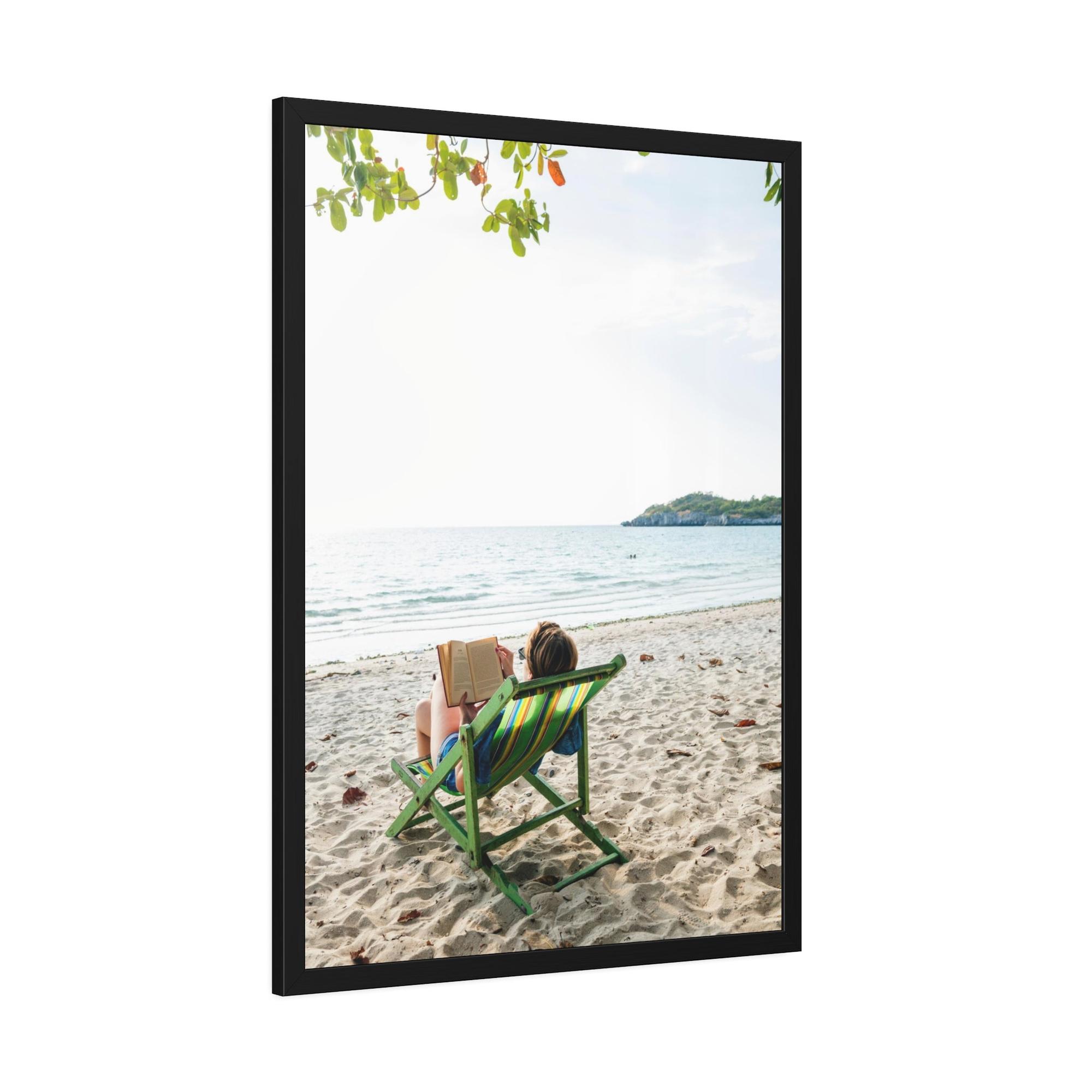 Relax Serene Solitude: A Relaxing Wall Art on Framed Canvas