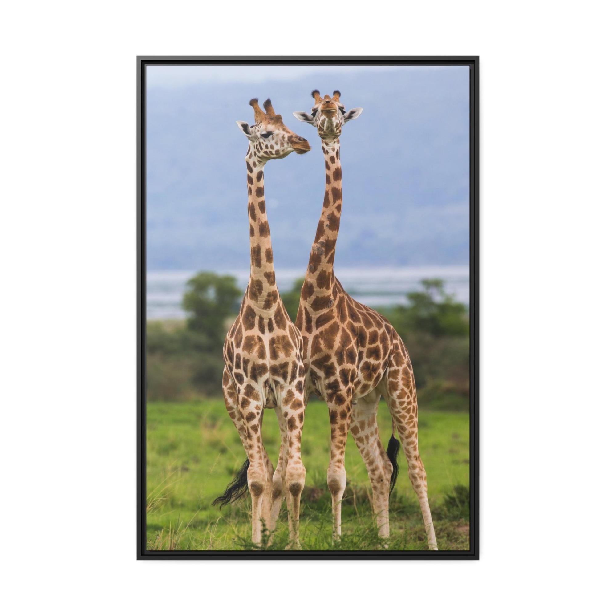 undefined Giraffed in Motion: A Stunning Artistic Interpretation on Canvas & Poster