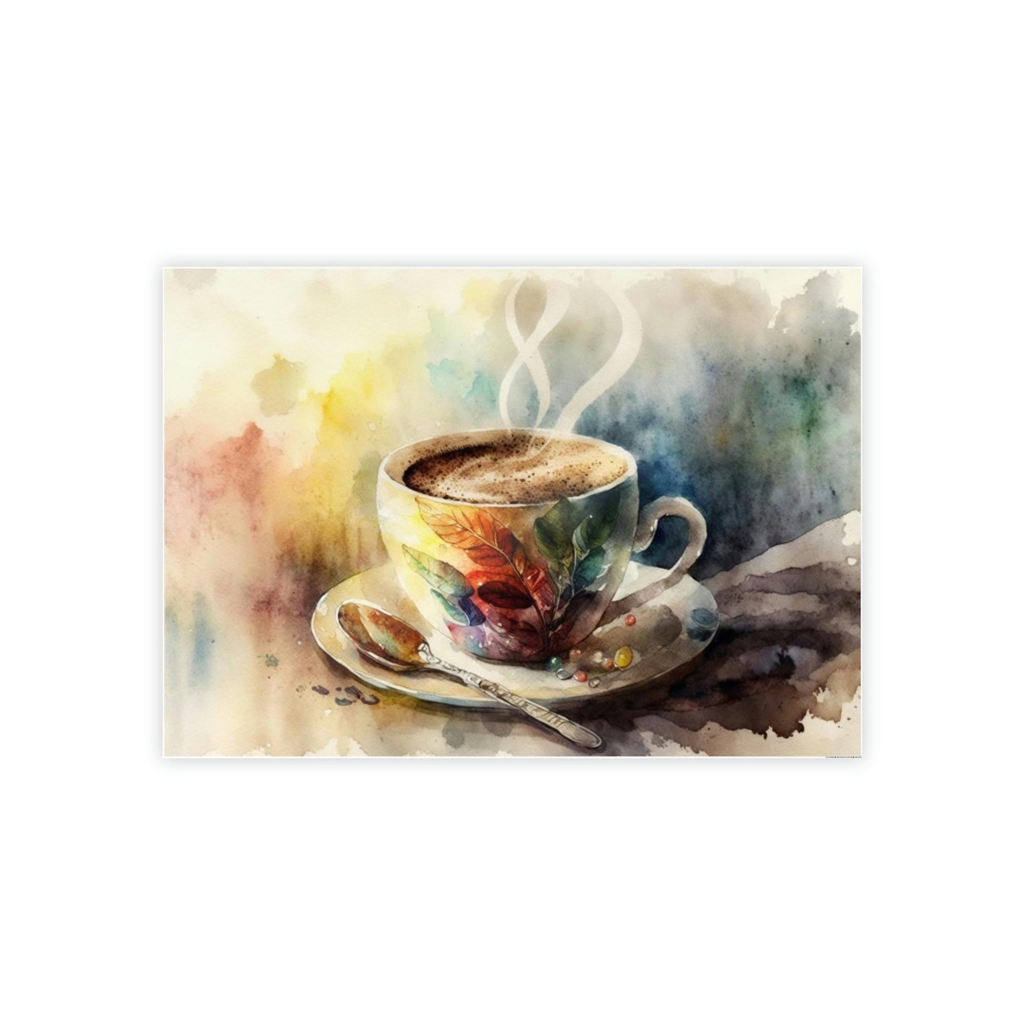 Coffe Coffee Bliss: Artistic Depictions of Your Beloved Beverage on Canvas & Posters