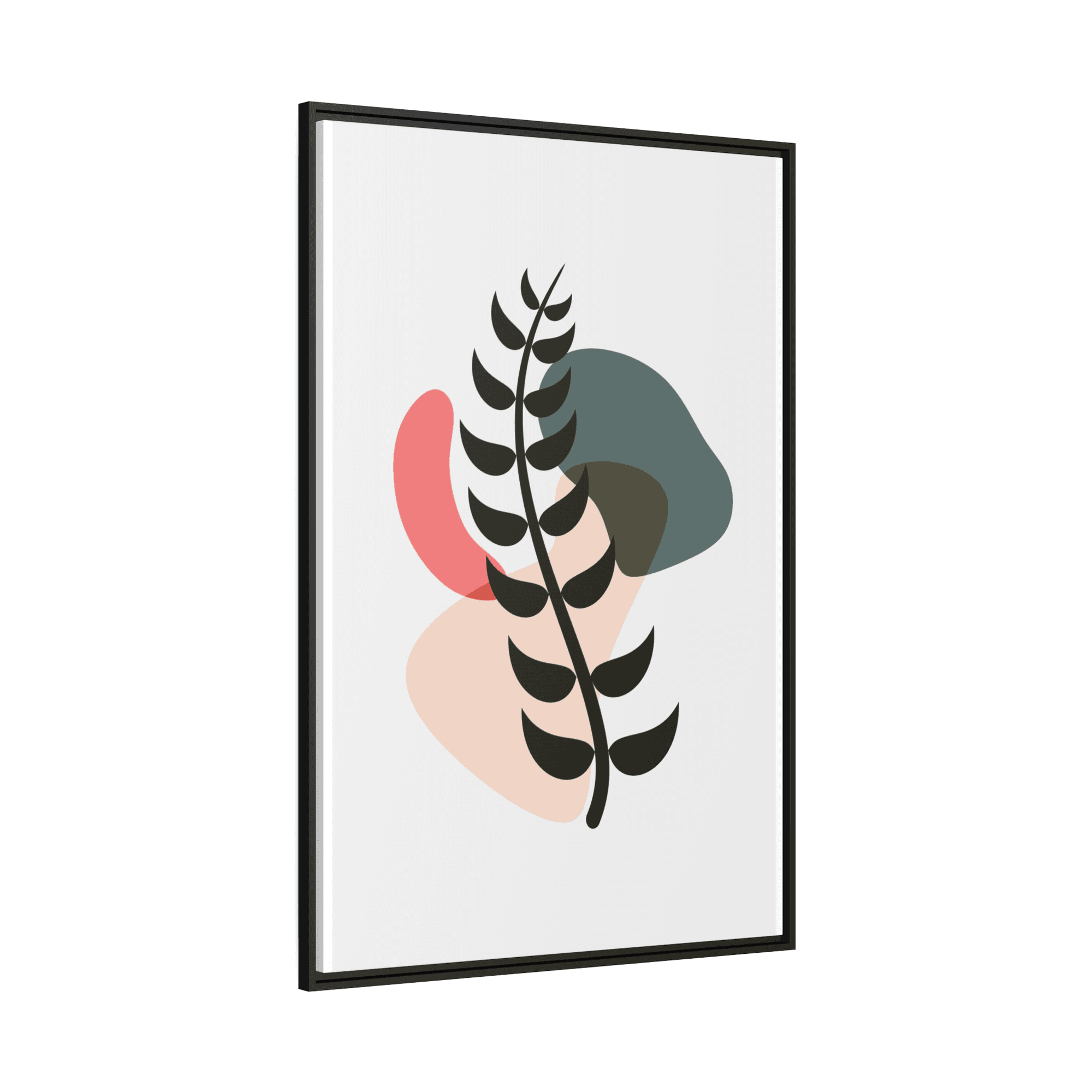 Abstract Minimalist Natural Canvas Art: Abstract Minimalist Design with Earthy Tones