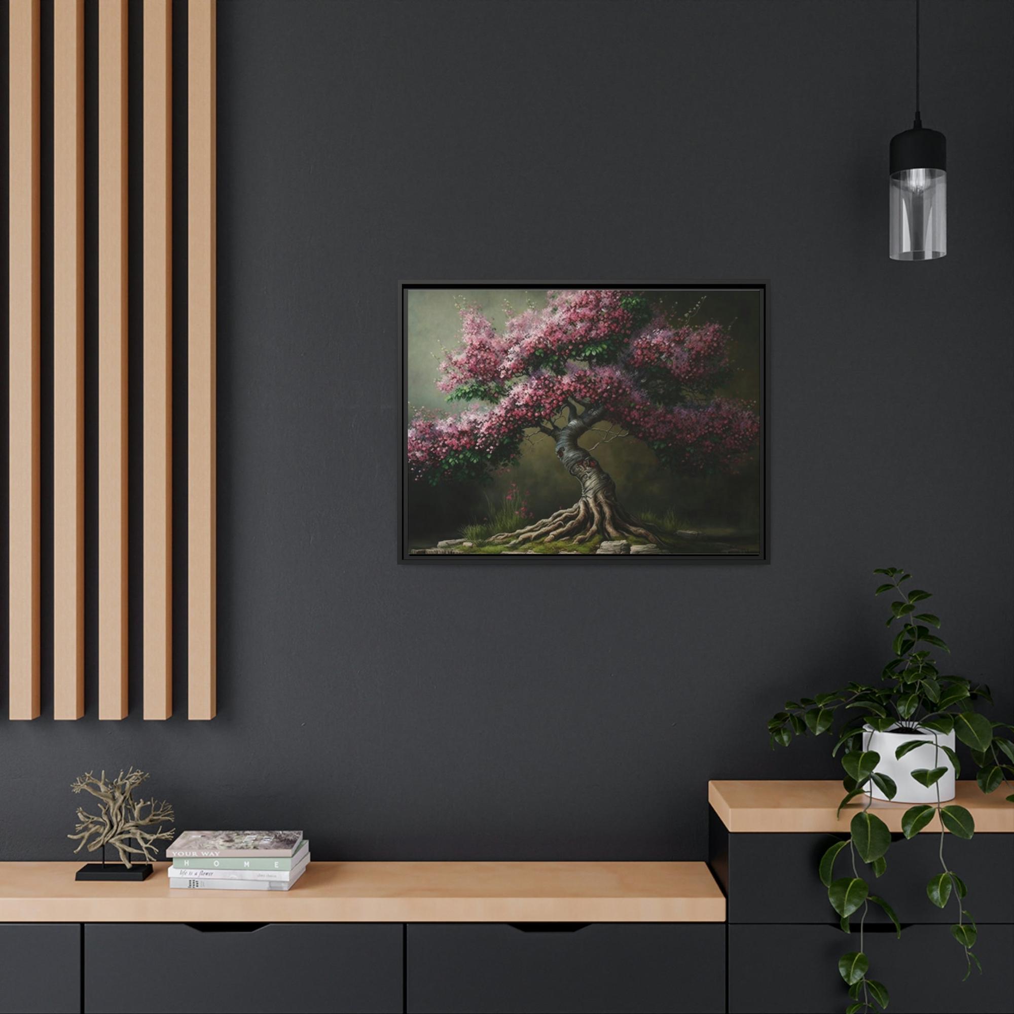 Cherry Trees Blossoming Beauty: A Cherry Tree on Framed Canvas & Poster