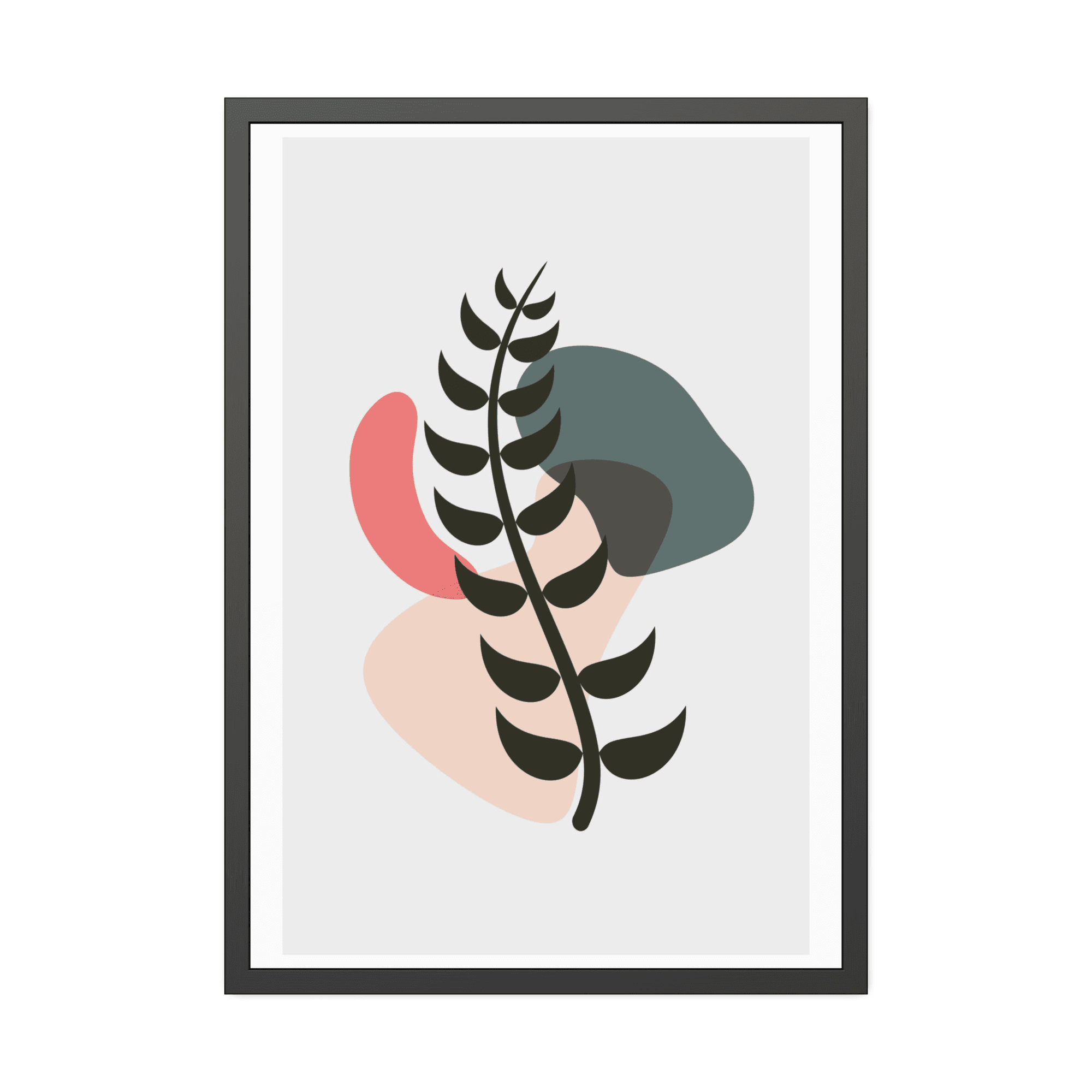 Abstract Minimalist Natural Canvas Art: Abstract Minimalist Design with Earthy Tones