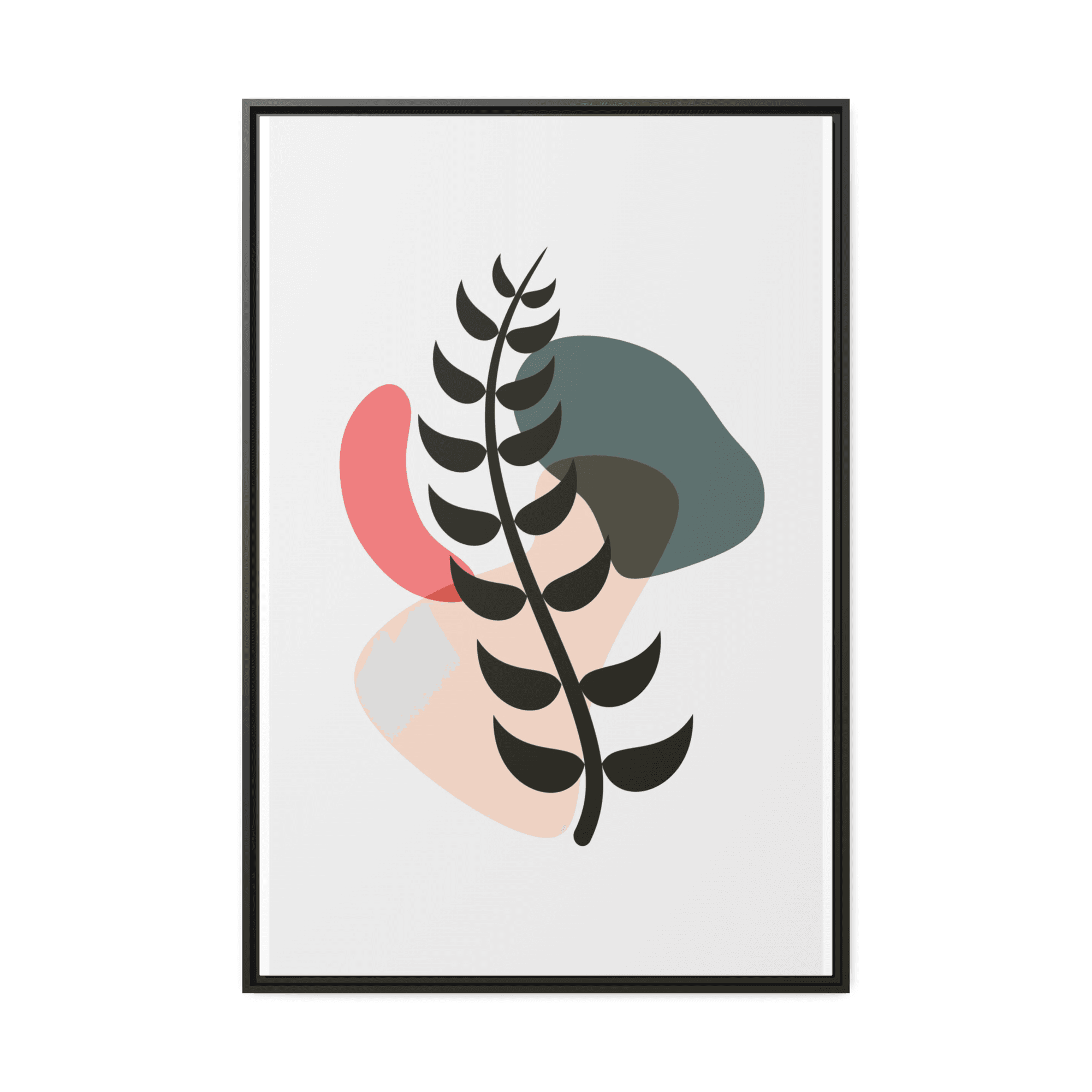 Abstract Minimalist Natural Canvas Art: Abstract Minimalist Design with Earthy Tones