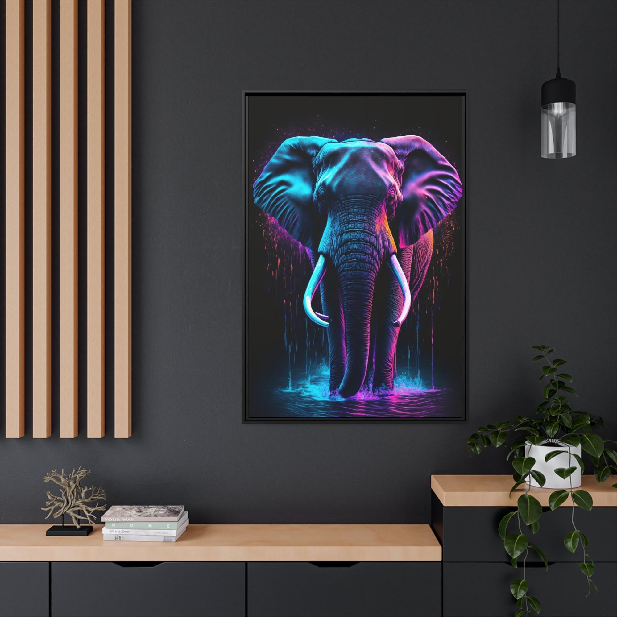 Elephants Elephant Elegance: Natural Canvas Wall Art for the Home
