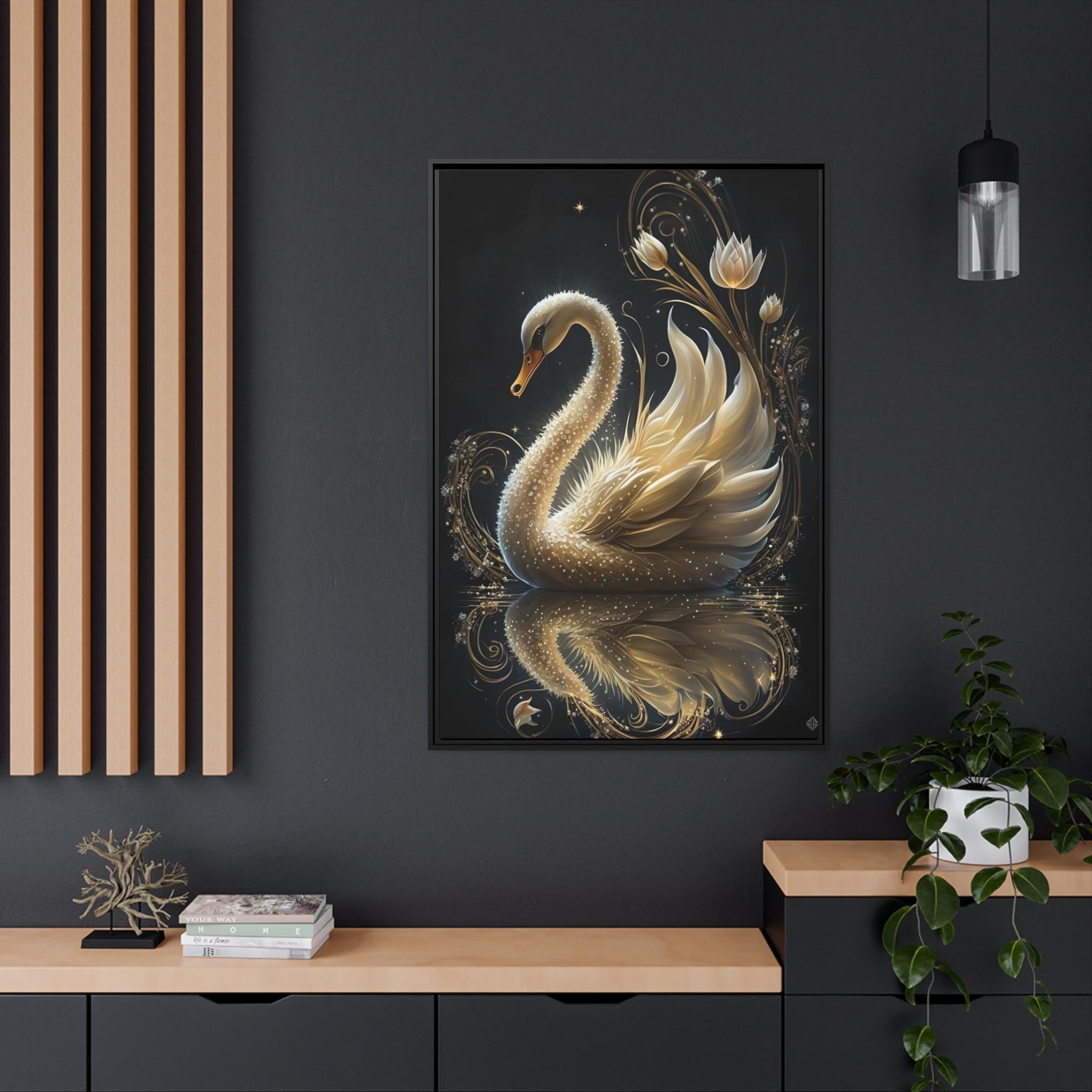 Swans The Majesty of Nature: Wall Art Celebrating the Beauty of Swan and Their Natural Environment