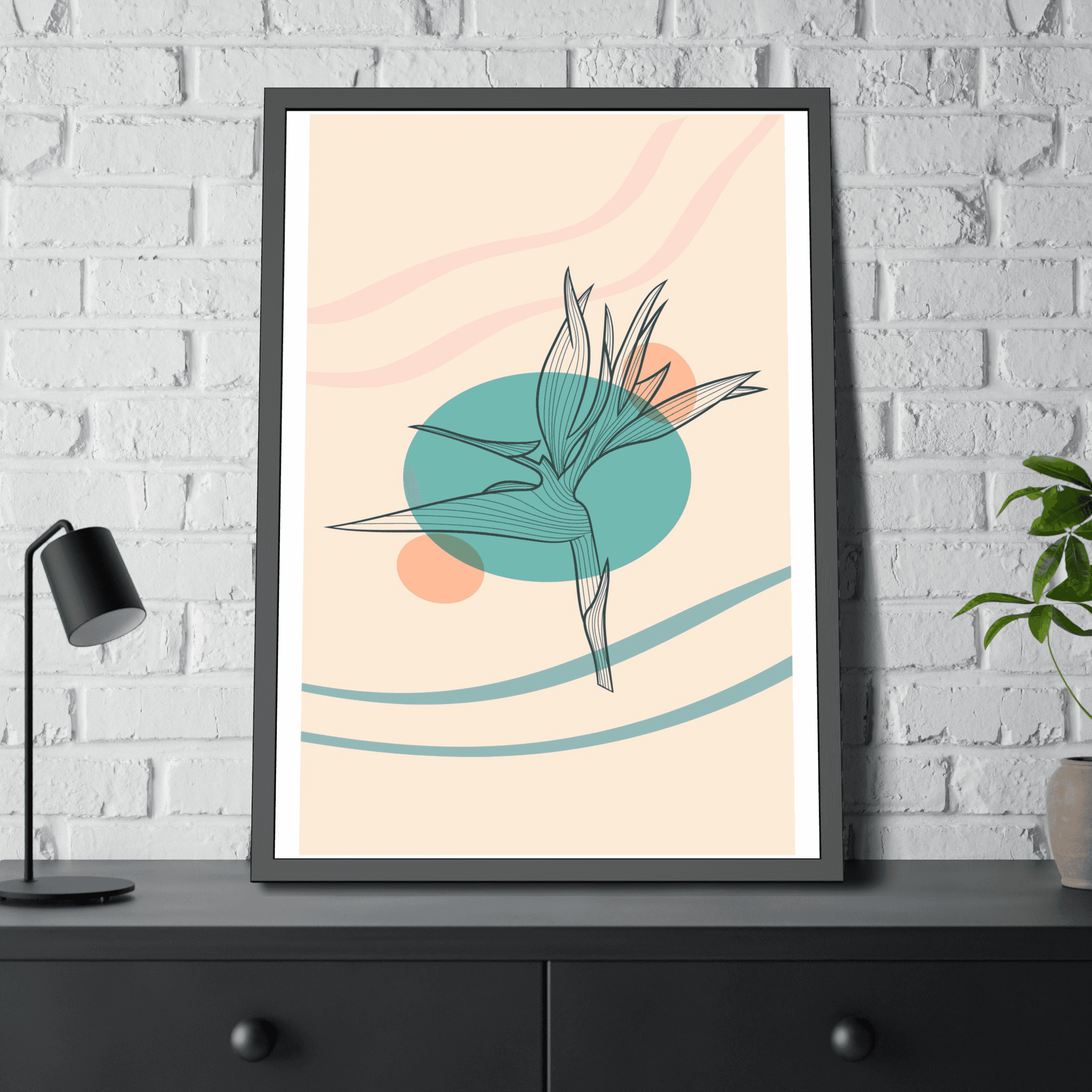 Abstract Minimalist Minimalist Beauty: Wall Art Print on Canvas for Elegant Home Decor
