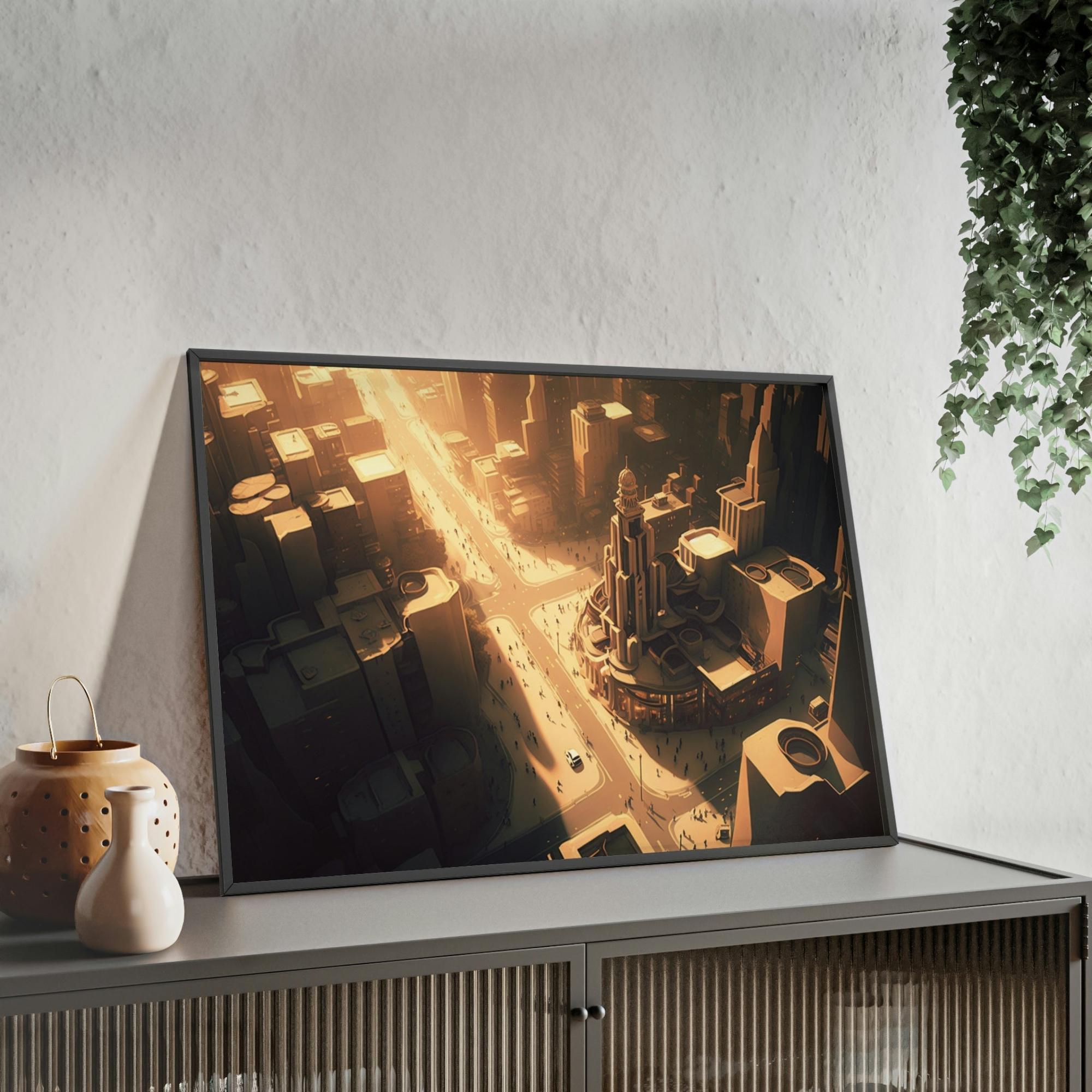 Cities Framed in the City: Stunning Cityscape Art on Framed Canvas & Poster