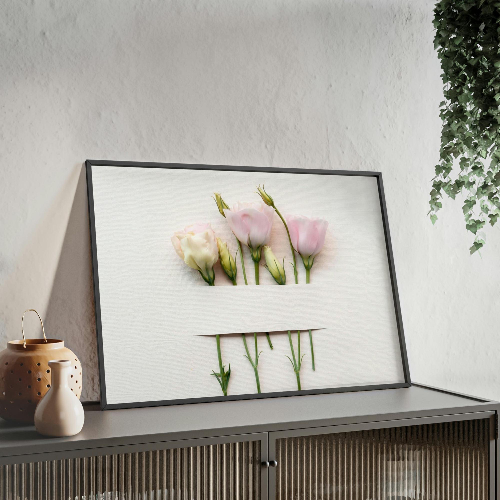 undefined Floral Elegance: Poster Print on Canvas for Refined Wall Decor
