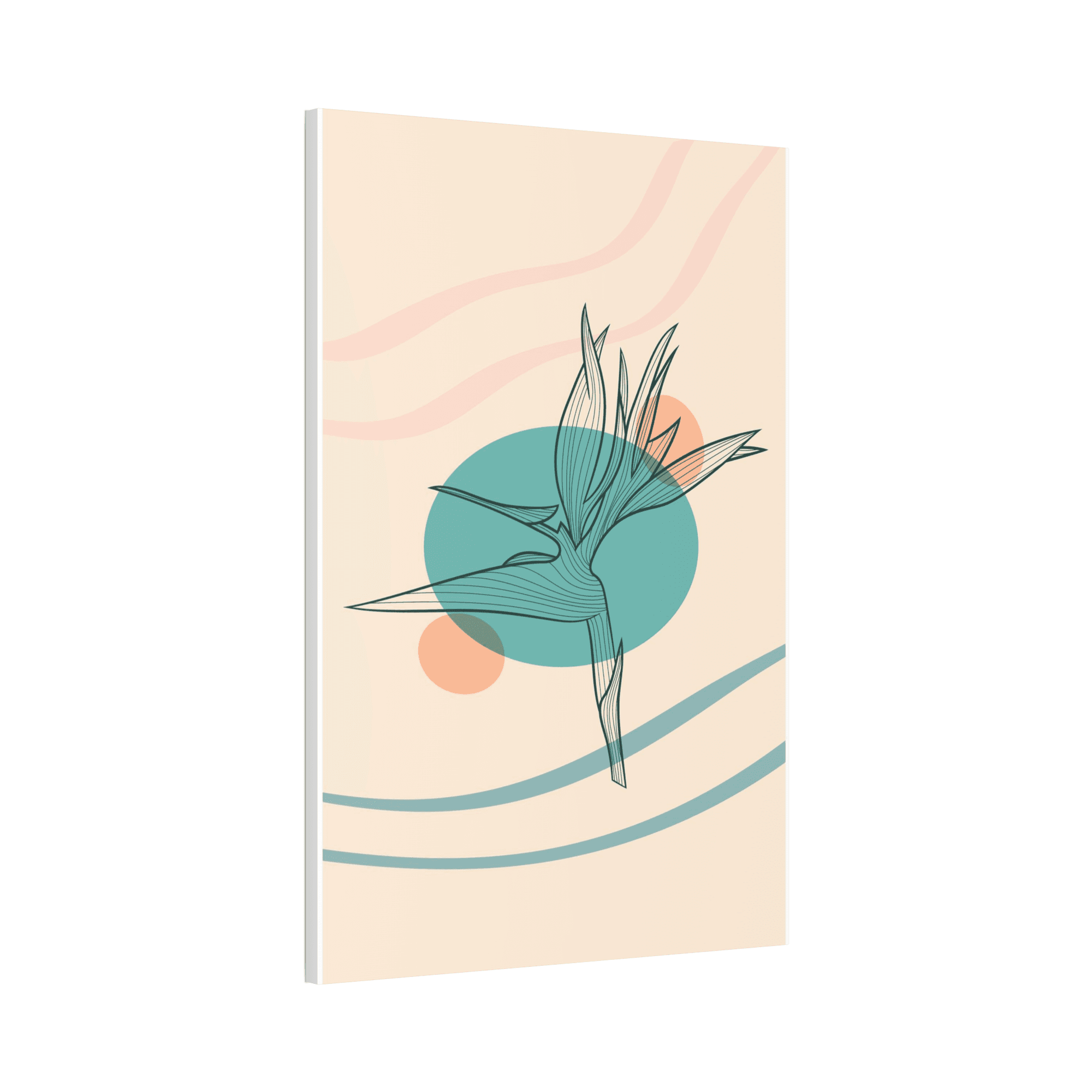 Abstract Minimalist Minimalist Beauty: Wall Art Print on Canvas for Elegant Home Decor