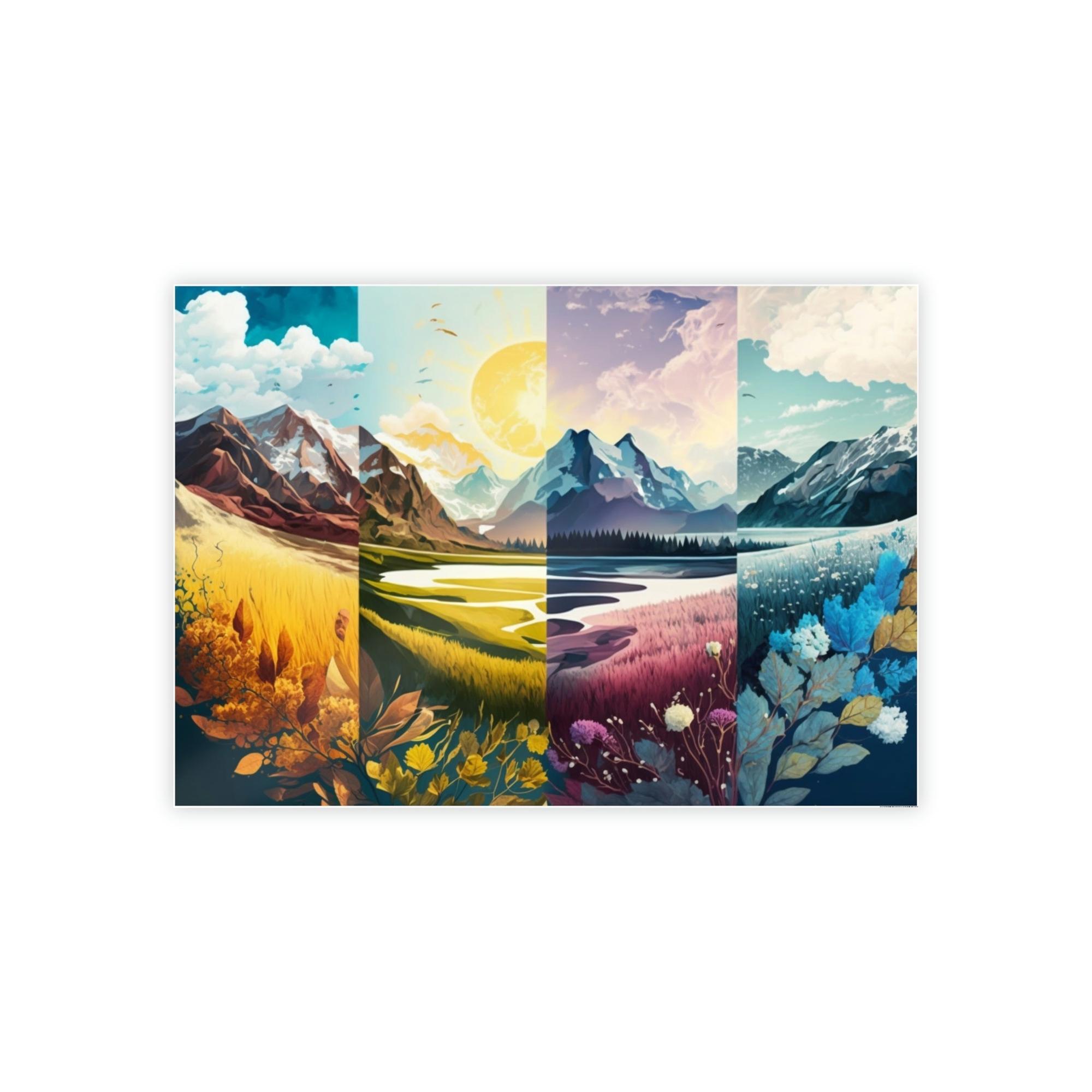 Seasons Seasonal Reverie: A Canvas of Nature's Dreamlike States and Transitions