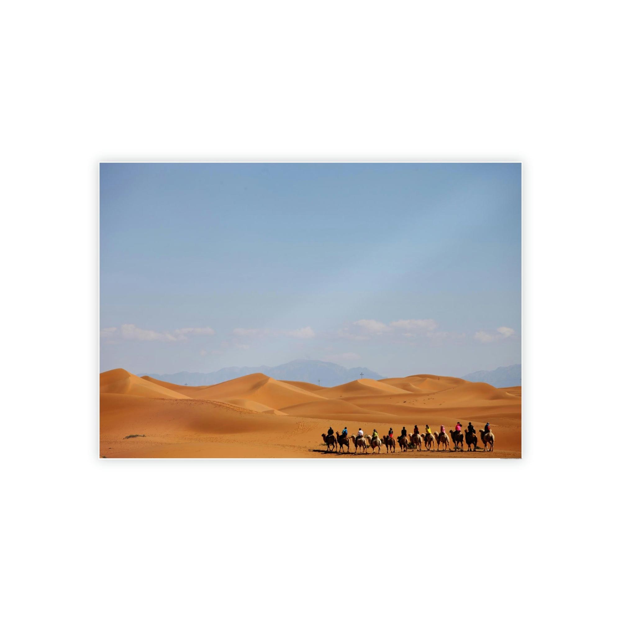 Desert Sands of Time: A Breathtaking Desert Print on Canvas & Poster for Your Art Collection