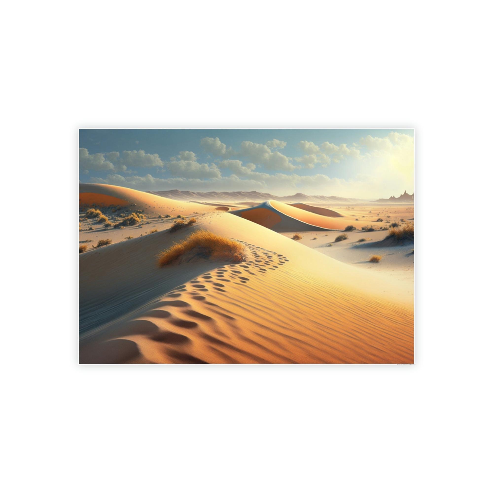Desert Vast Wonders: Artistic Canvas & Poster Print of the Desert for Your Wall