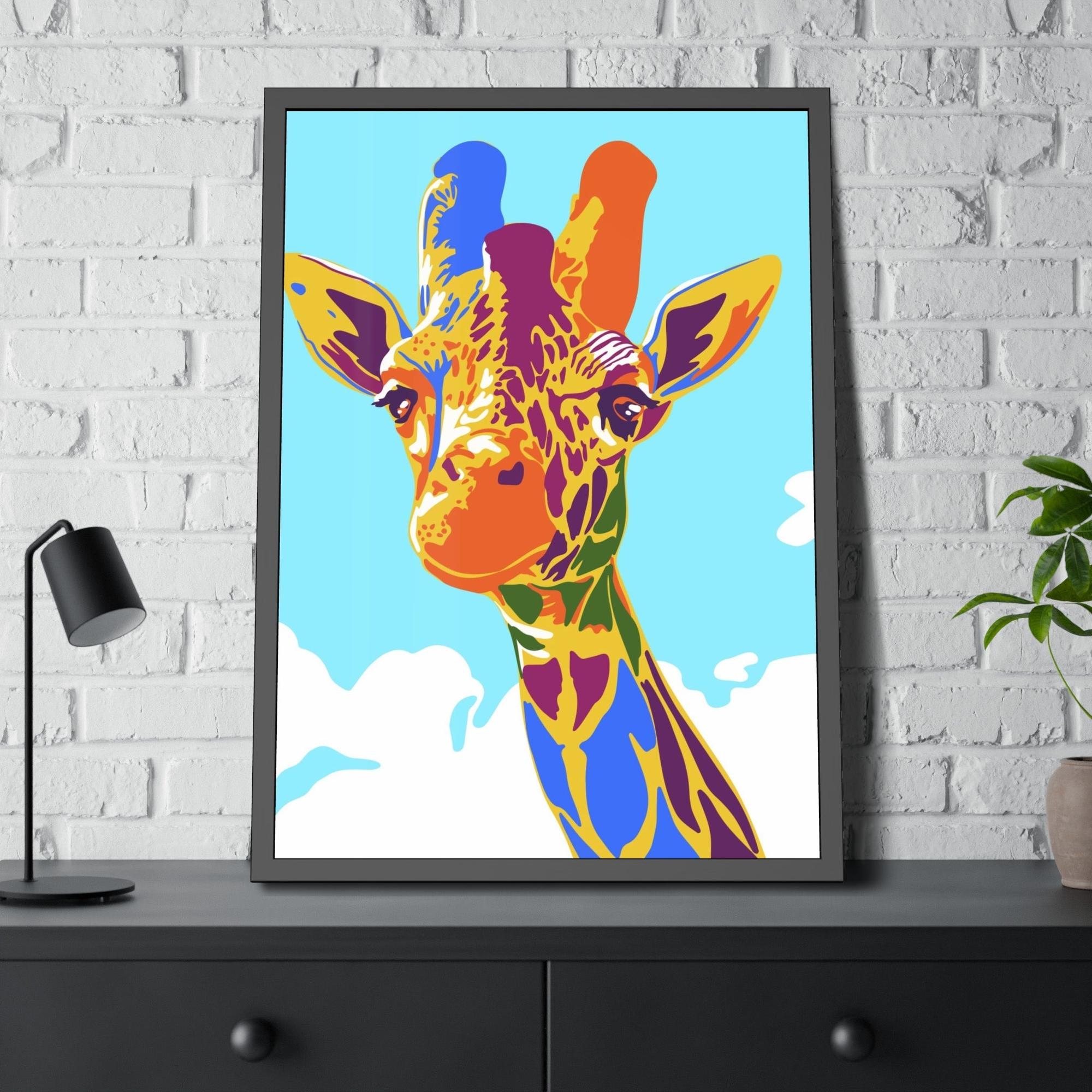 Giraffes Gentle Giant: Canvas & Poster Art of a Giraffe in All its Glory