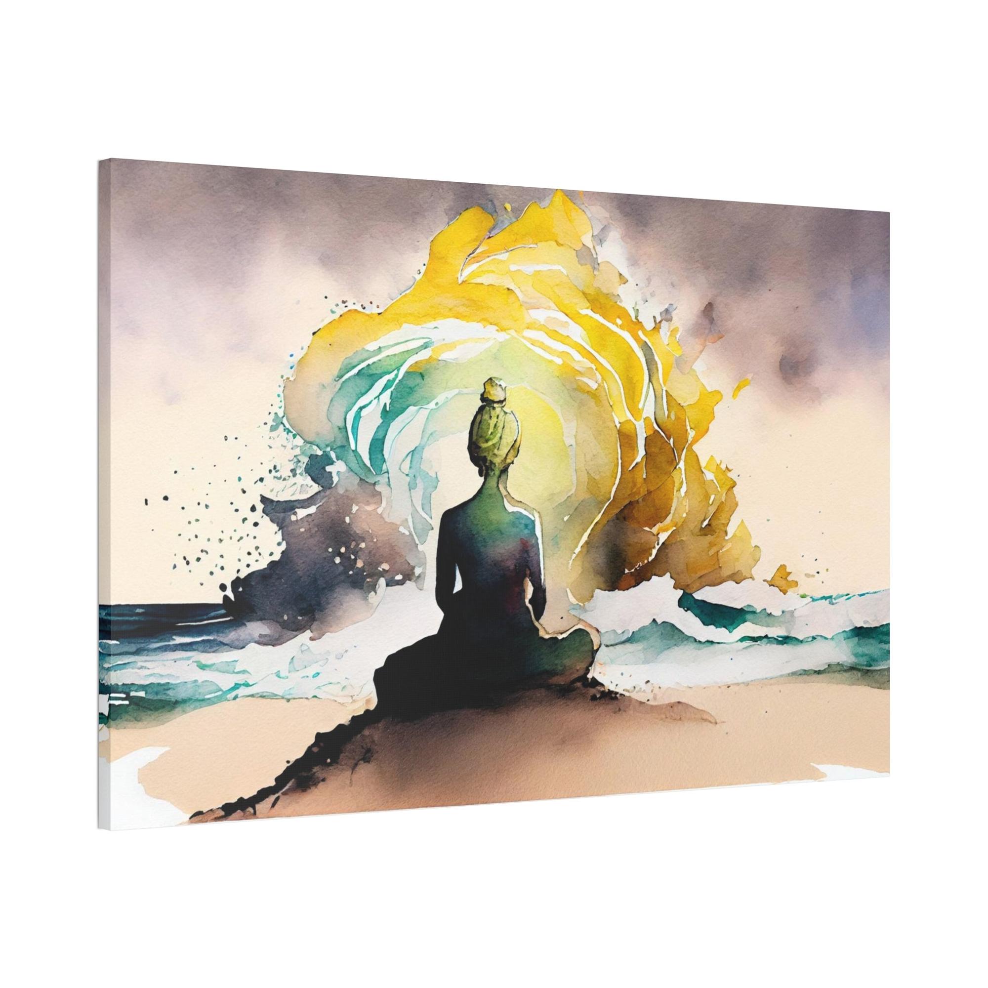 undefined Clear Your Mind: Artistic Framed Canvas for a Relaxing Escape