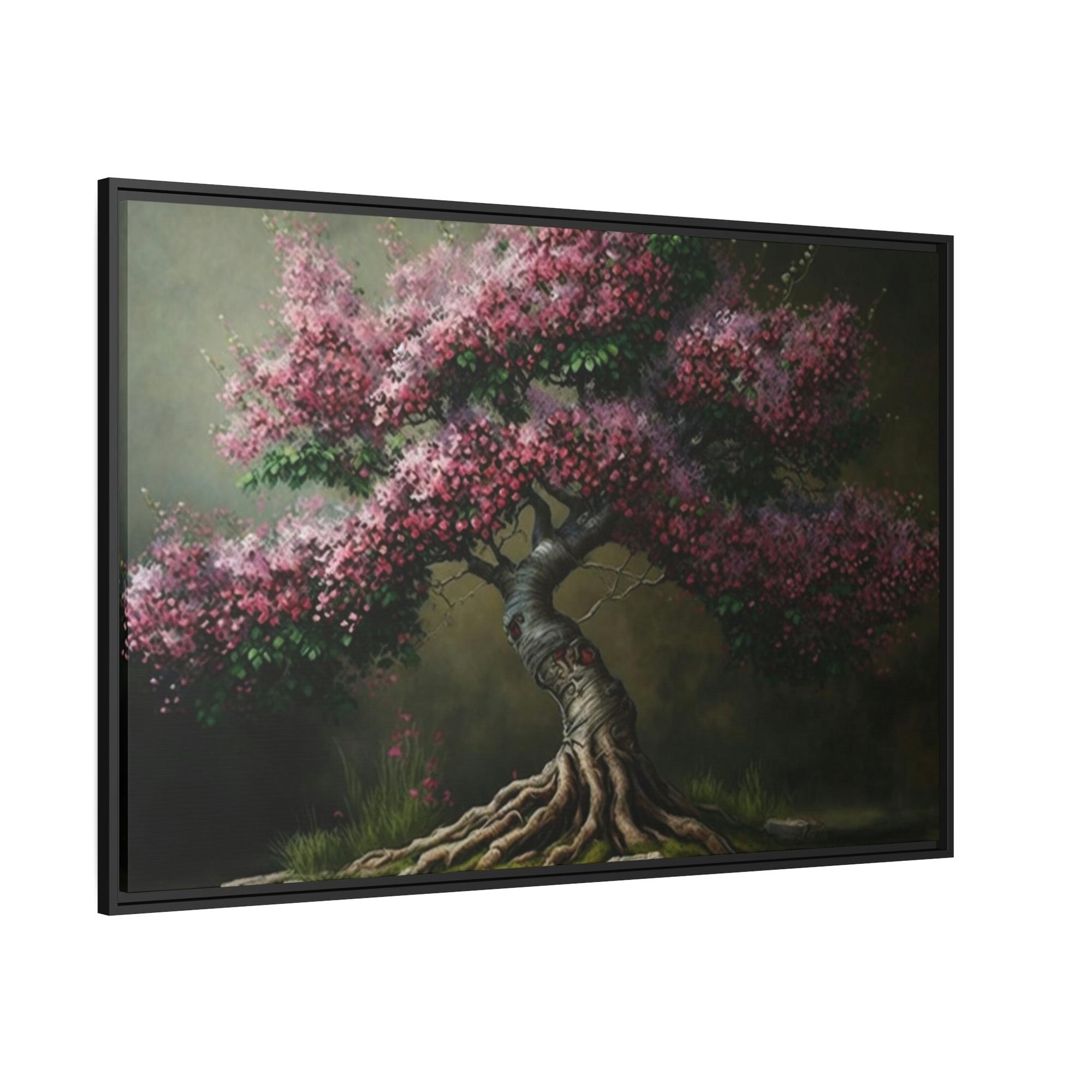 Cherry Trees Blossoming Beauty: A Cherry Tree on Framed Canvas & Poster