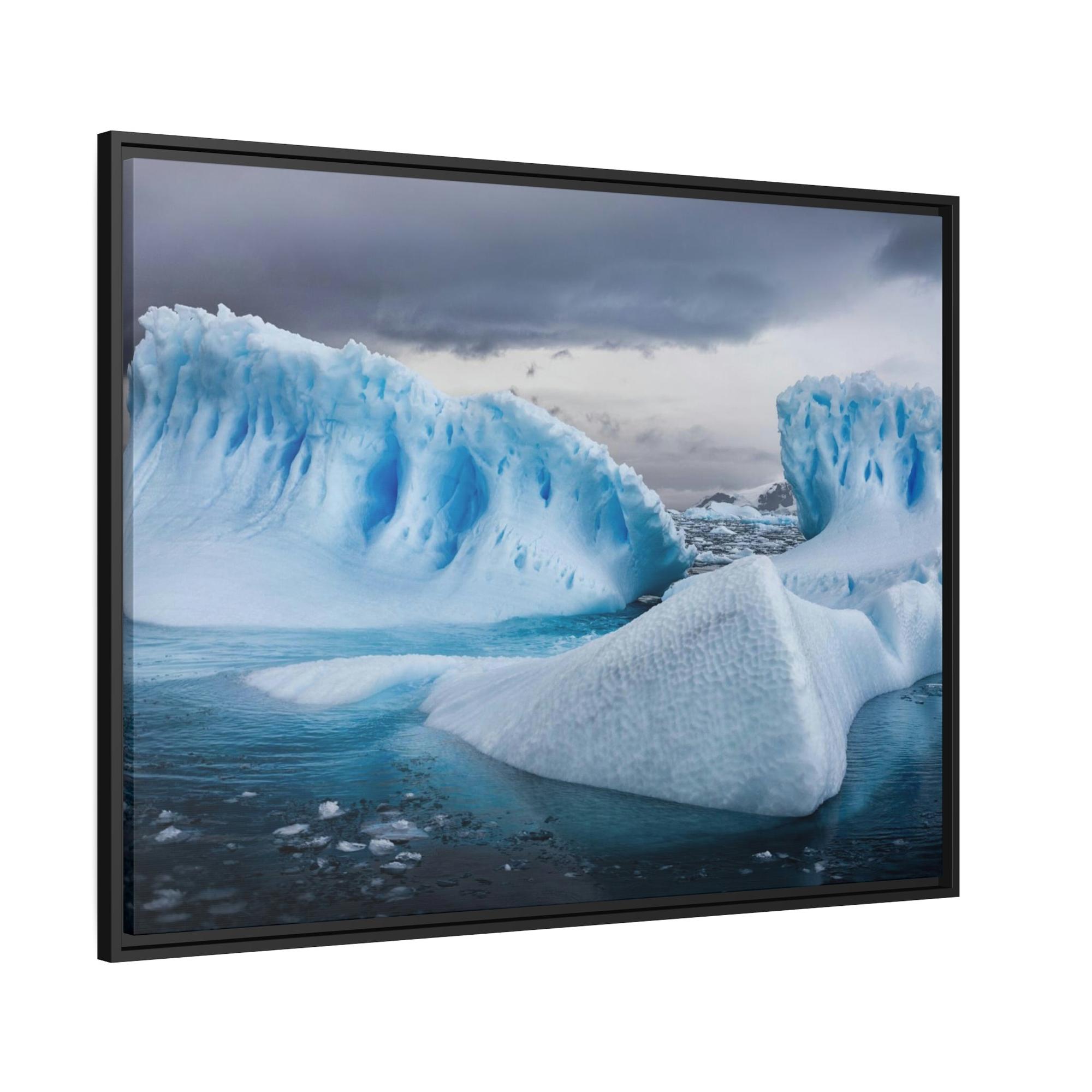 Glacier Glacial Grandeur: Natural Canvas Wall Art and Poster