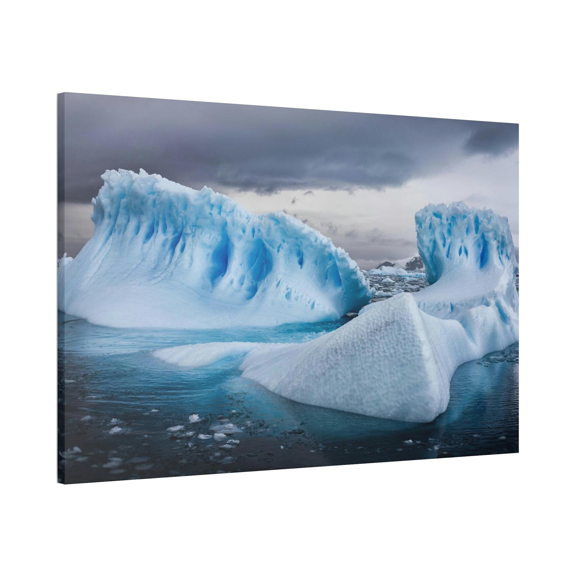 Glacier Glacial Grandeur: Natural Canvas Wall Art and Poster