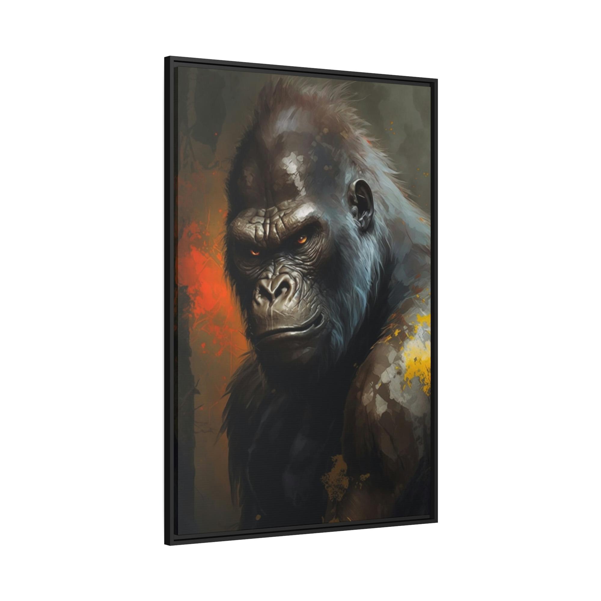 Gorillas Guardian of the Forest: Canvas Artwork of Gorilla in the Wild