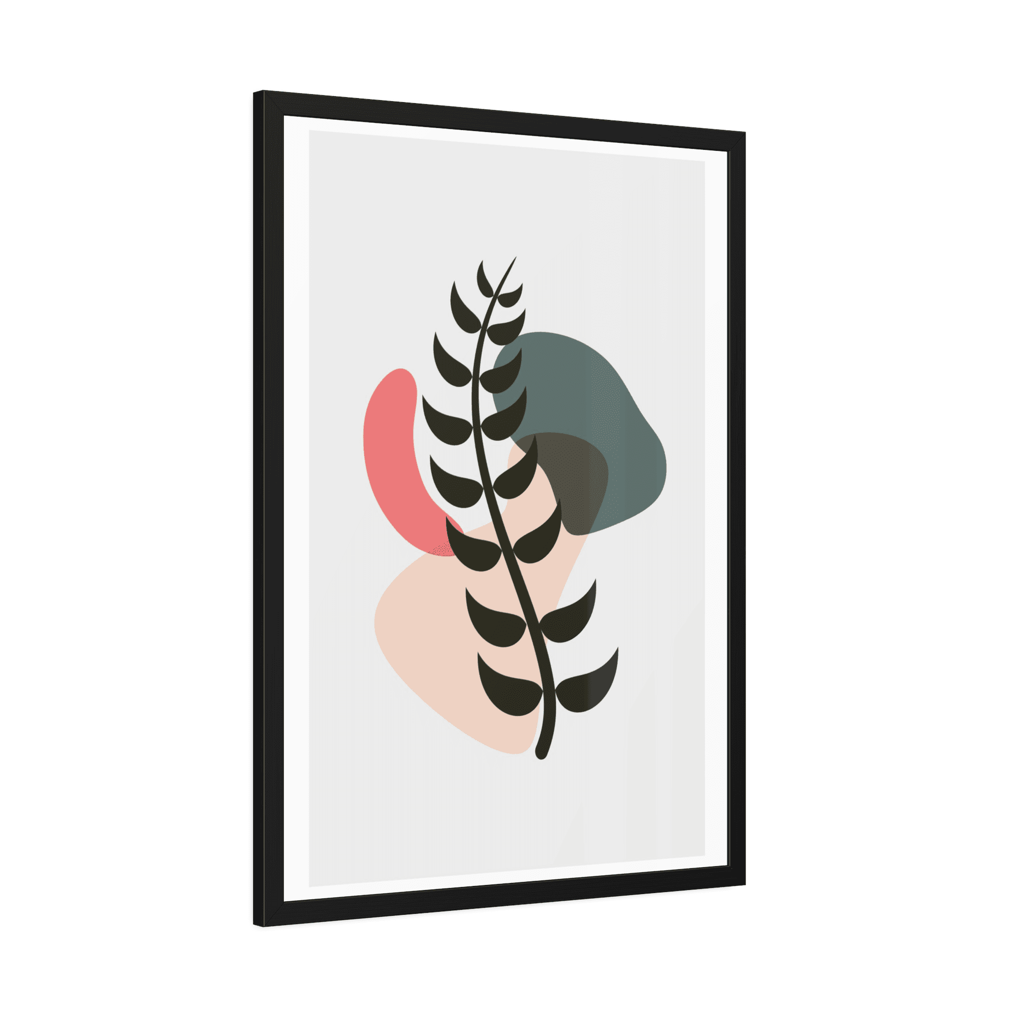 Abstract Minimalist Natural Canvas Art: Abstract Minimalist Design with Earthy Tones