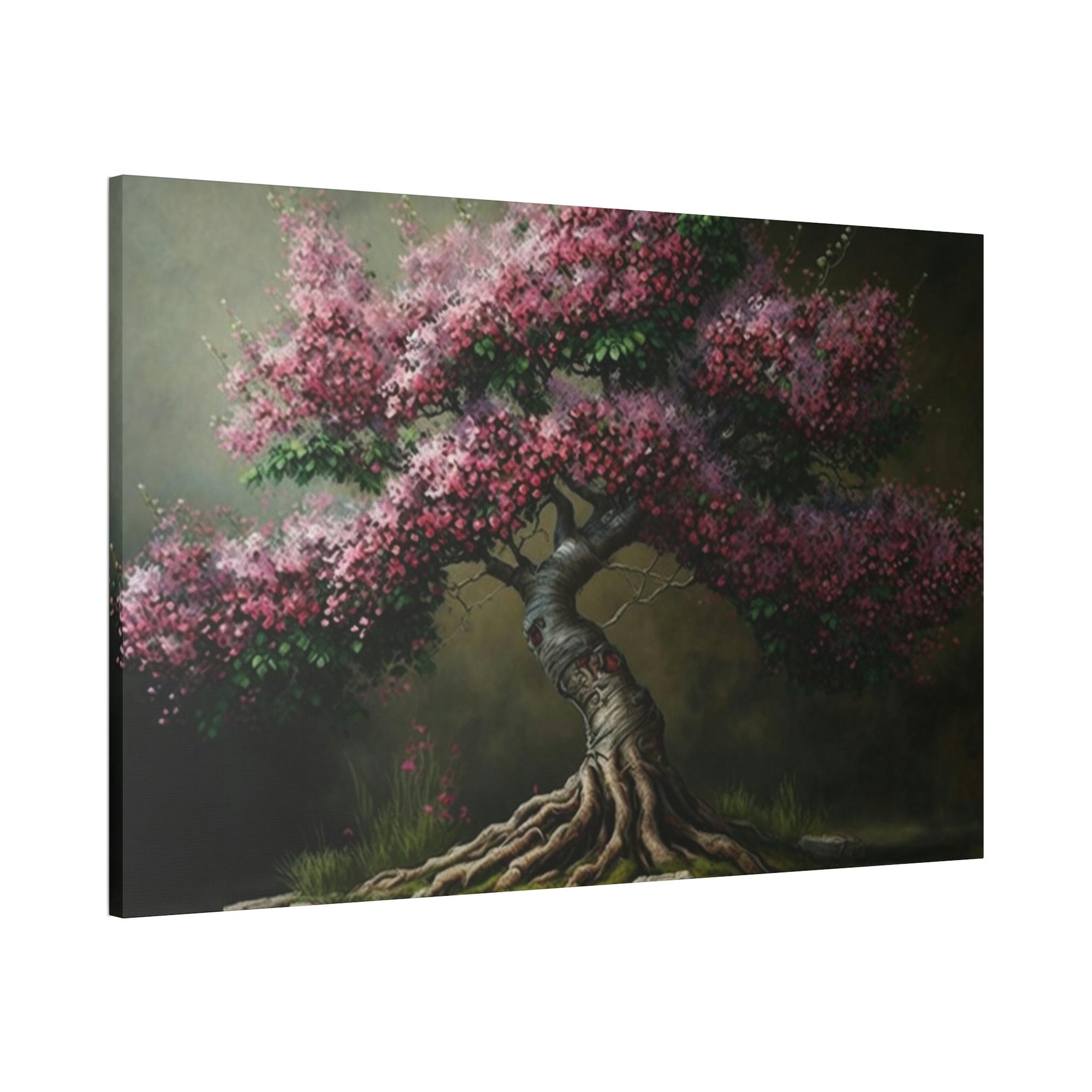 Cherry Trees Blossoming Beauty: A Cherry Tree on Framed Canvas & Poster