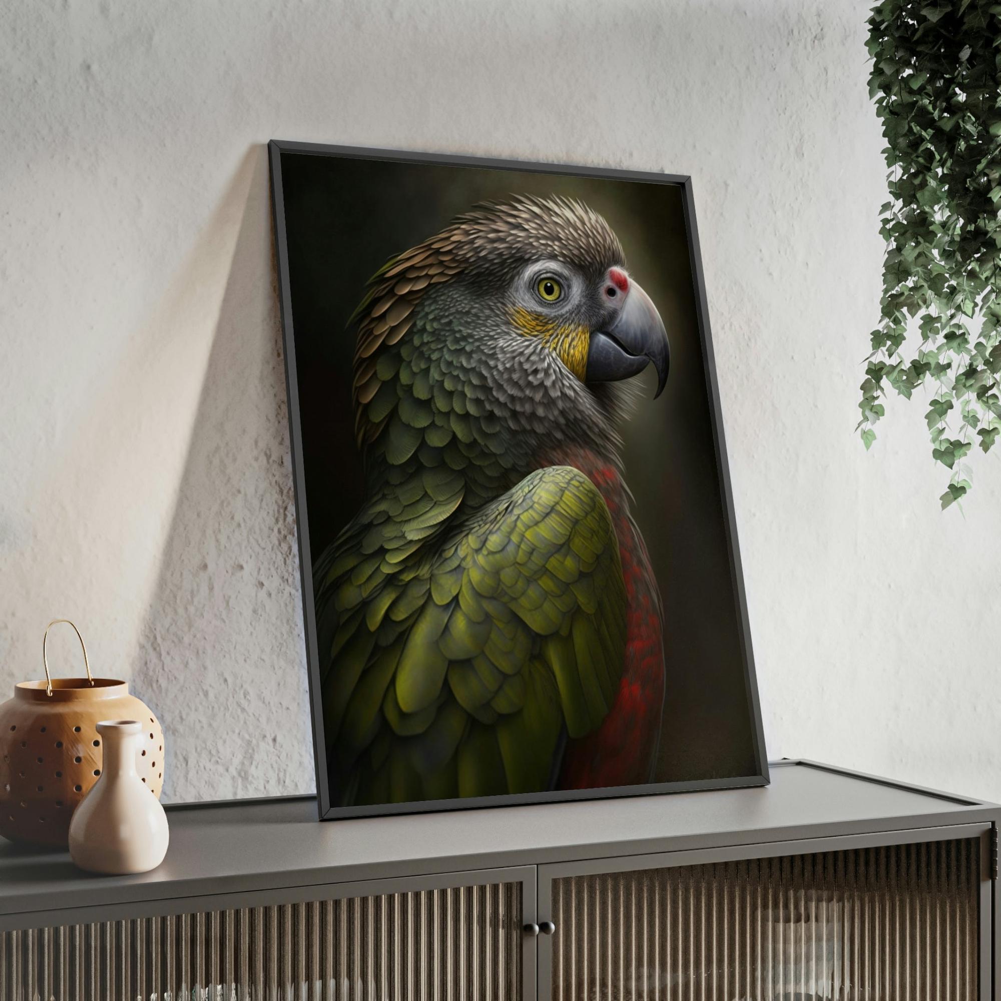 Parrots Parrot Melody: A Canvas of Musical Notes and Birdsong in the Forest