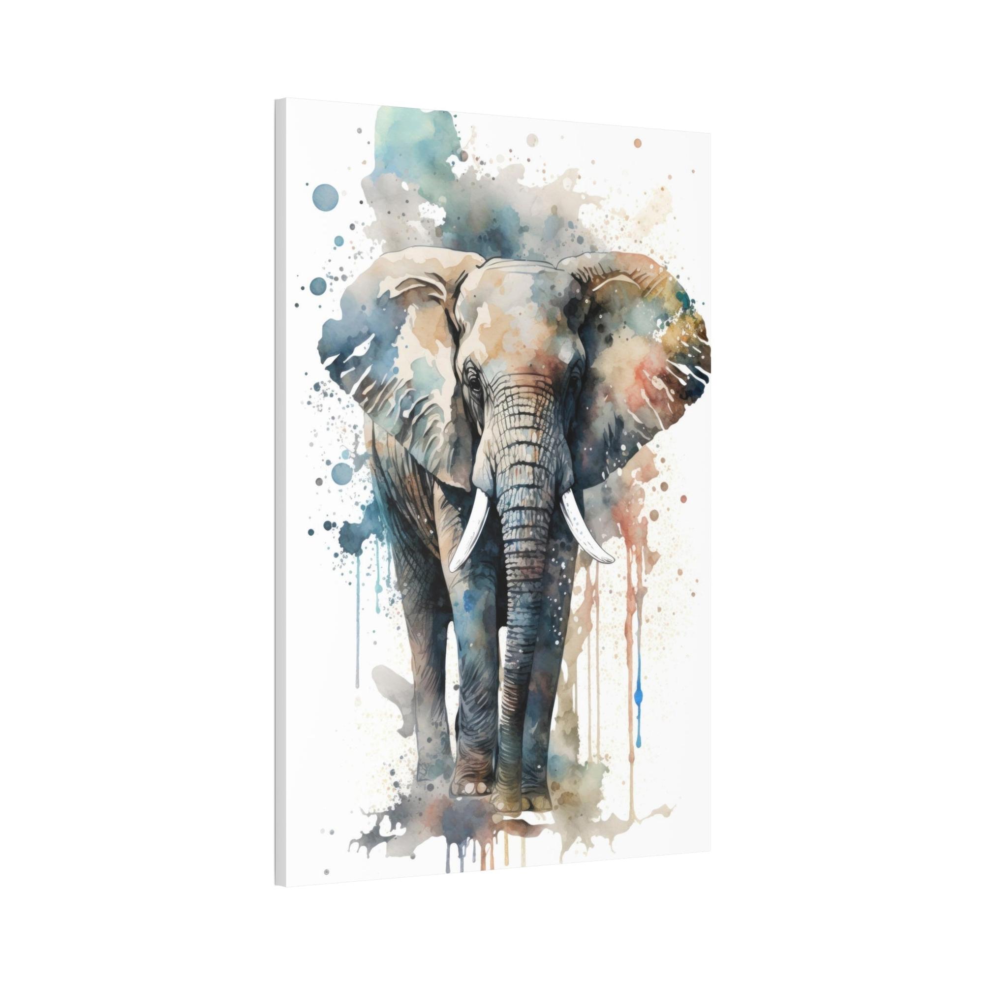 undefined Elephant Serenity: Natural Canvas and Framed Poster