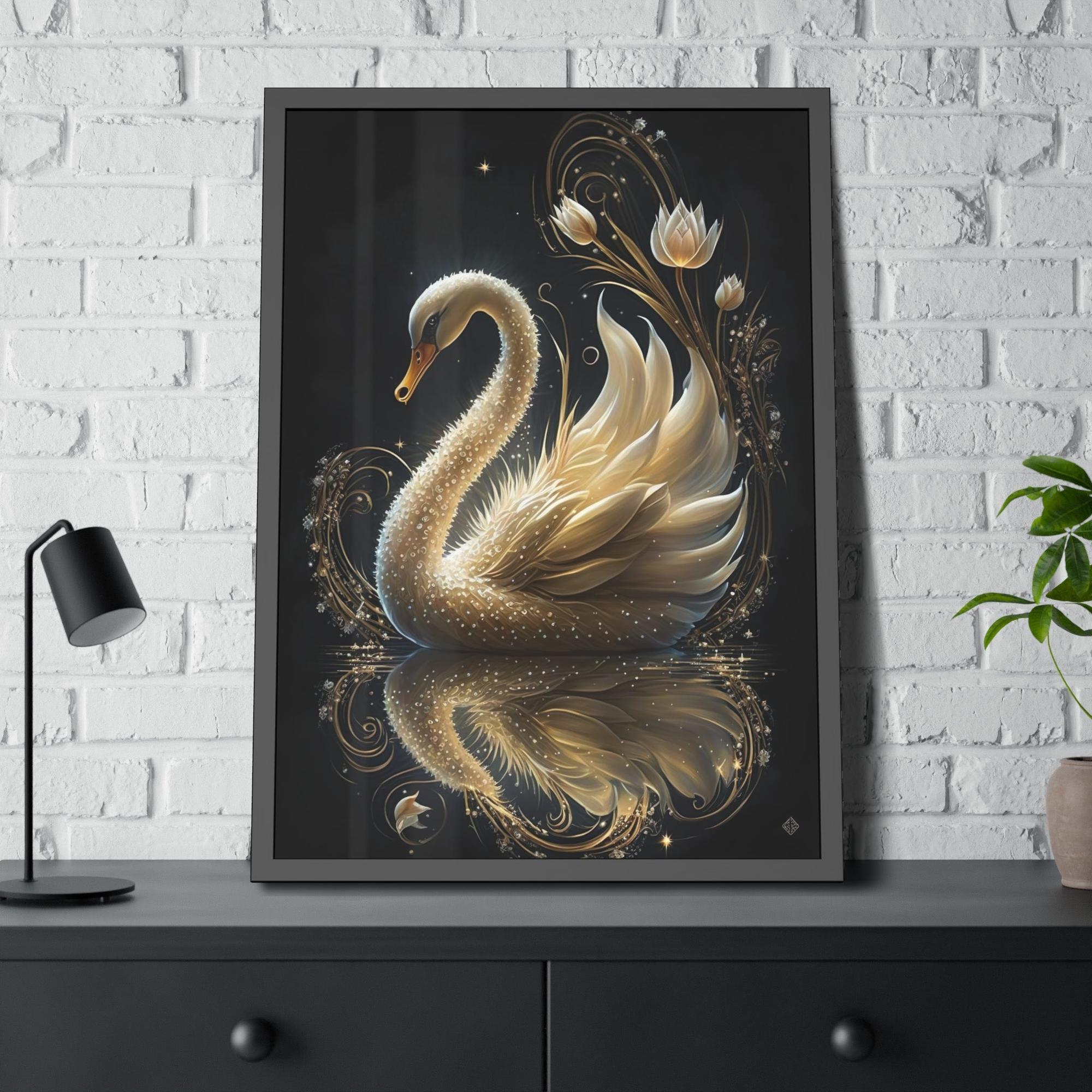 Swans The Majesty of Nature: Wall Art Celebrating the Beauty of Swan and Their Natural Environment
