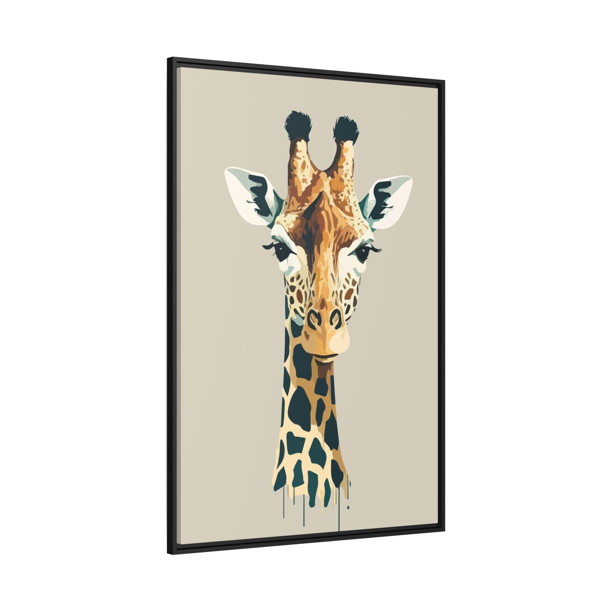 Giraffes Graceful Giraffe: A Beautifully Rendered Artwork on Canvas & Poster