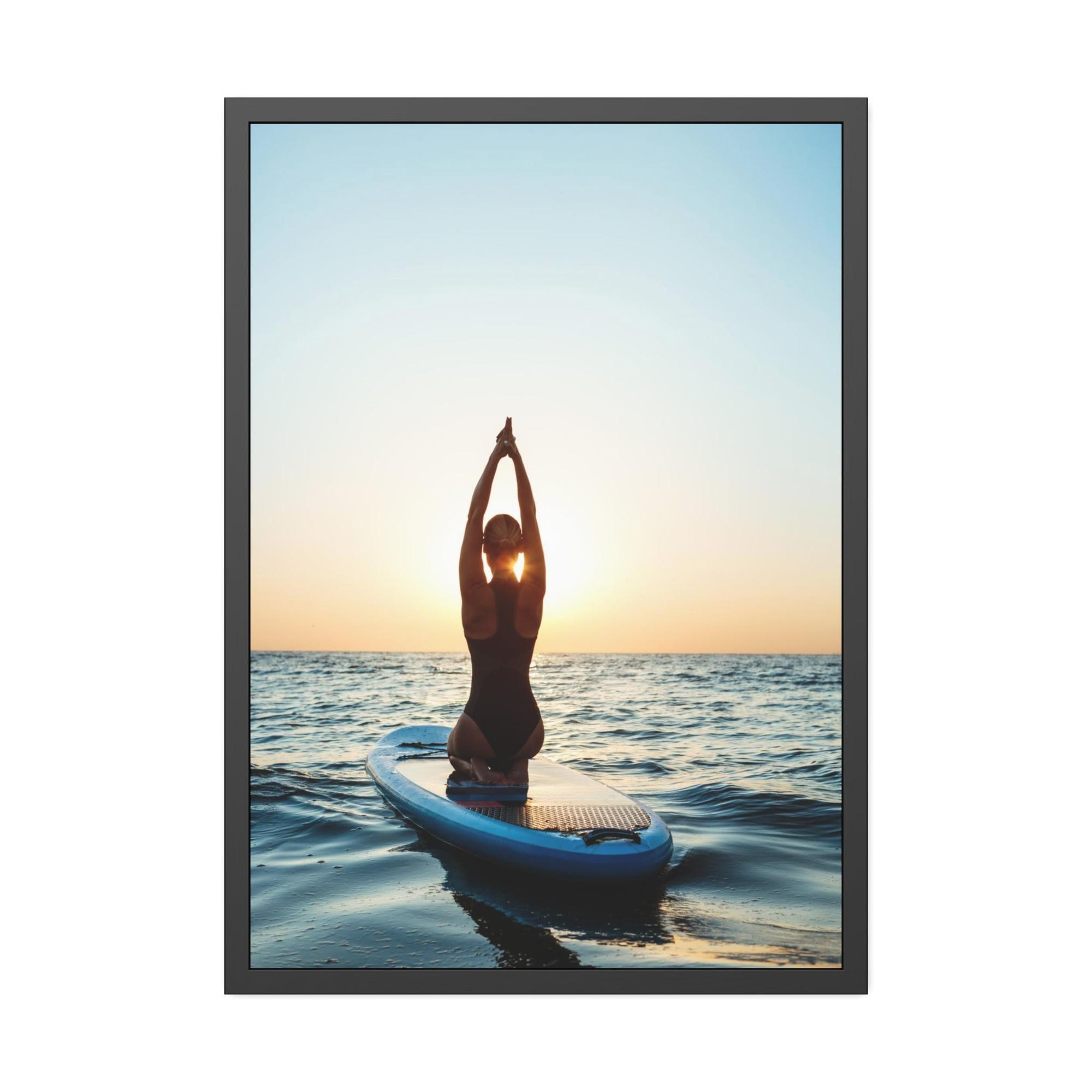 Relax Find Your Peace: Wall Art of a Relaxing Sunset on Natural Canvas